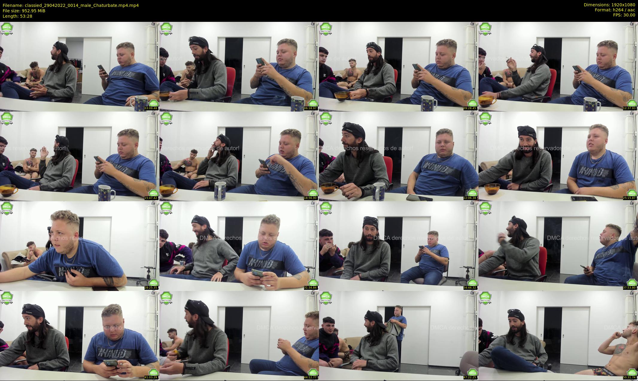 classied — 54 minute Chaturbate male cam show recording, 1080p, Apr 29, 2022