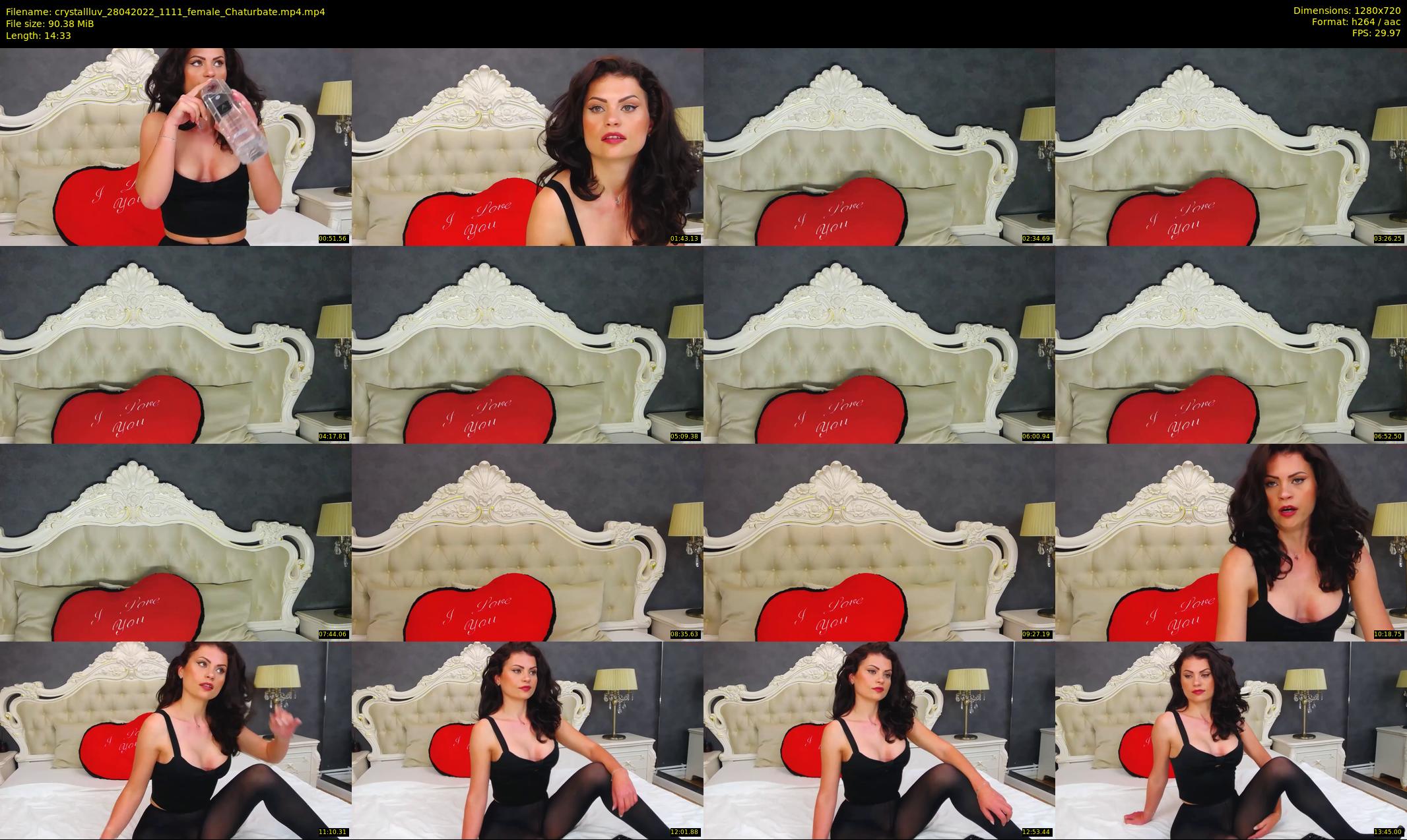 crystallluv — 15 minute Chaturbate female cam show recording, 720p, Apr 28, 2022