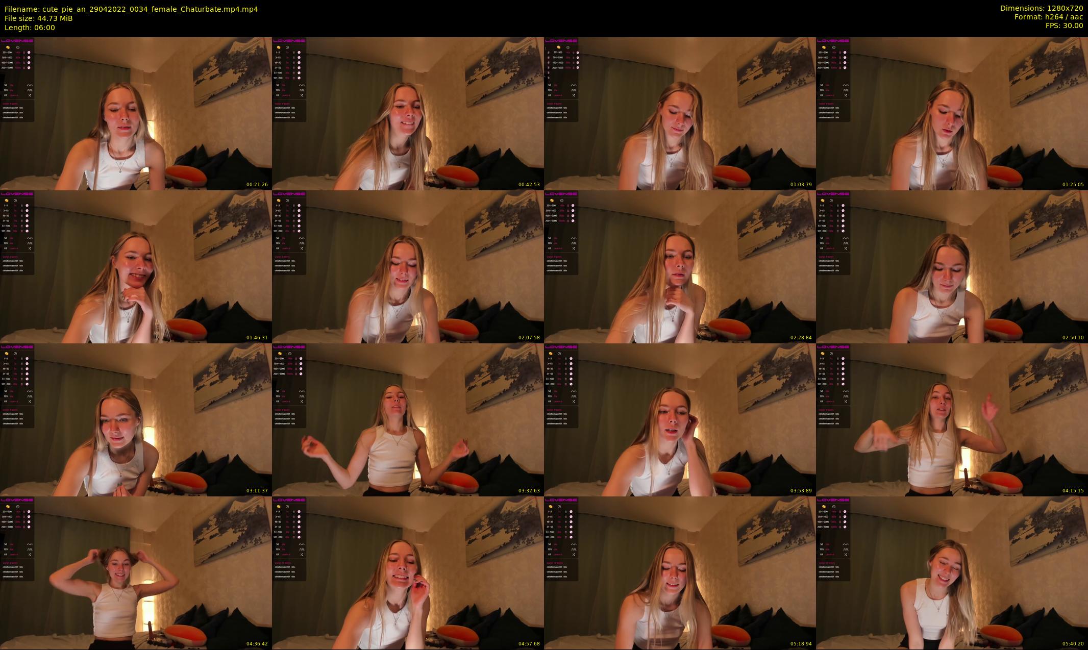 cute_pie_an — 6 minute Chaturbate female cam show recording, 720p, Apr 29, 2022
