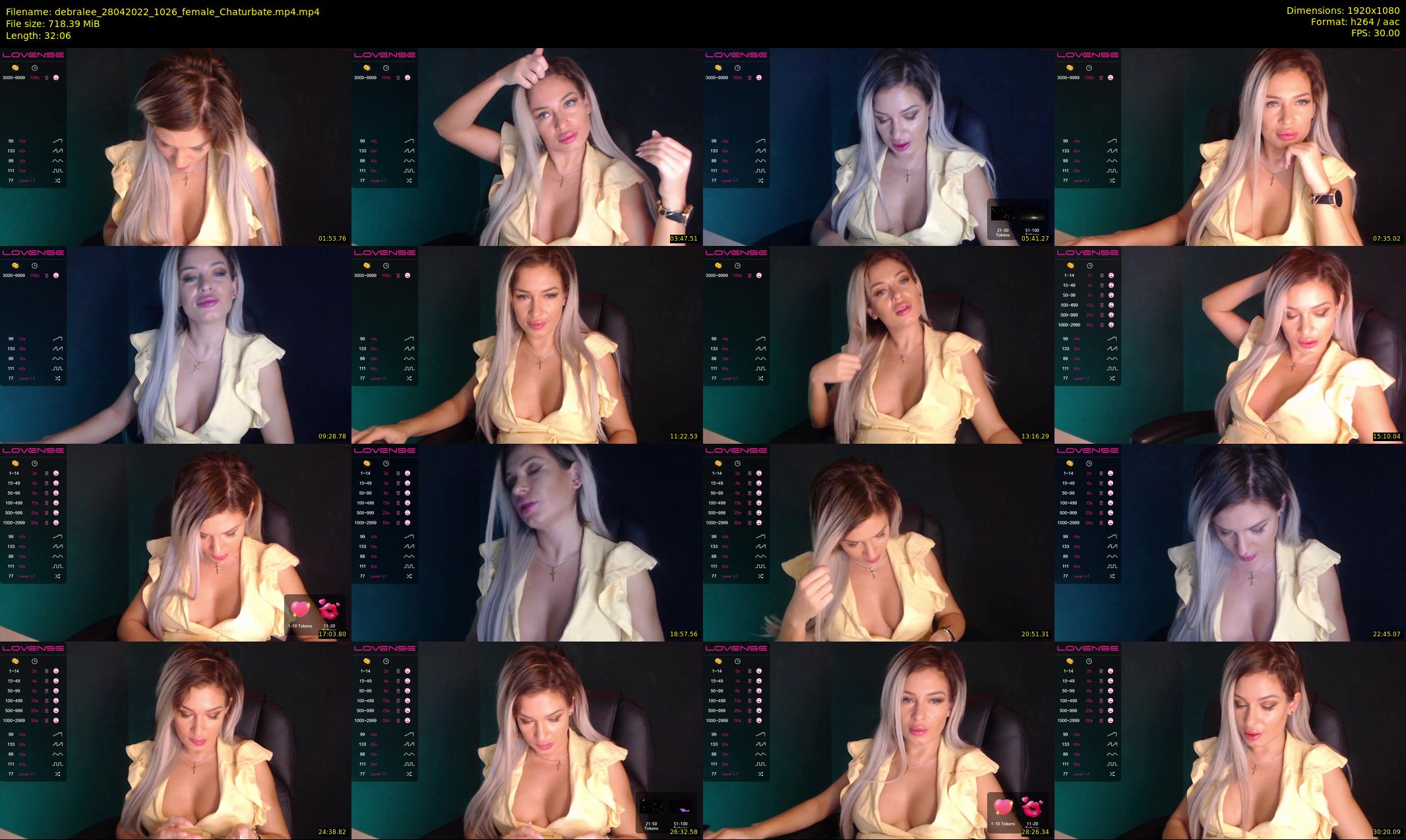 debralee — 33 minute Chaturbate female cam show recording, 1080p, Apr 28, 2022