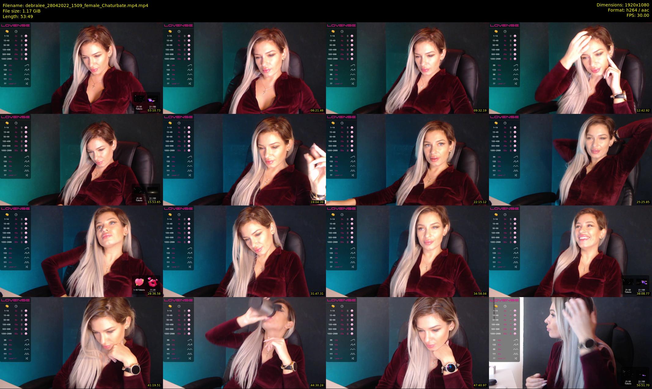 debralee — 54 minute Chaturbate female cam show recording, 1080p, Apr 28, 2022