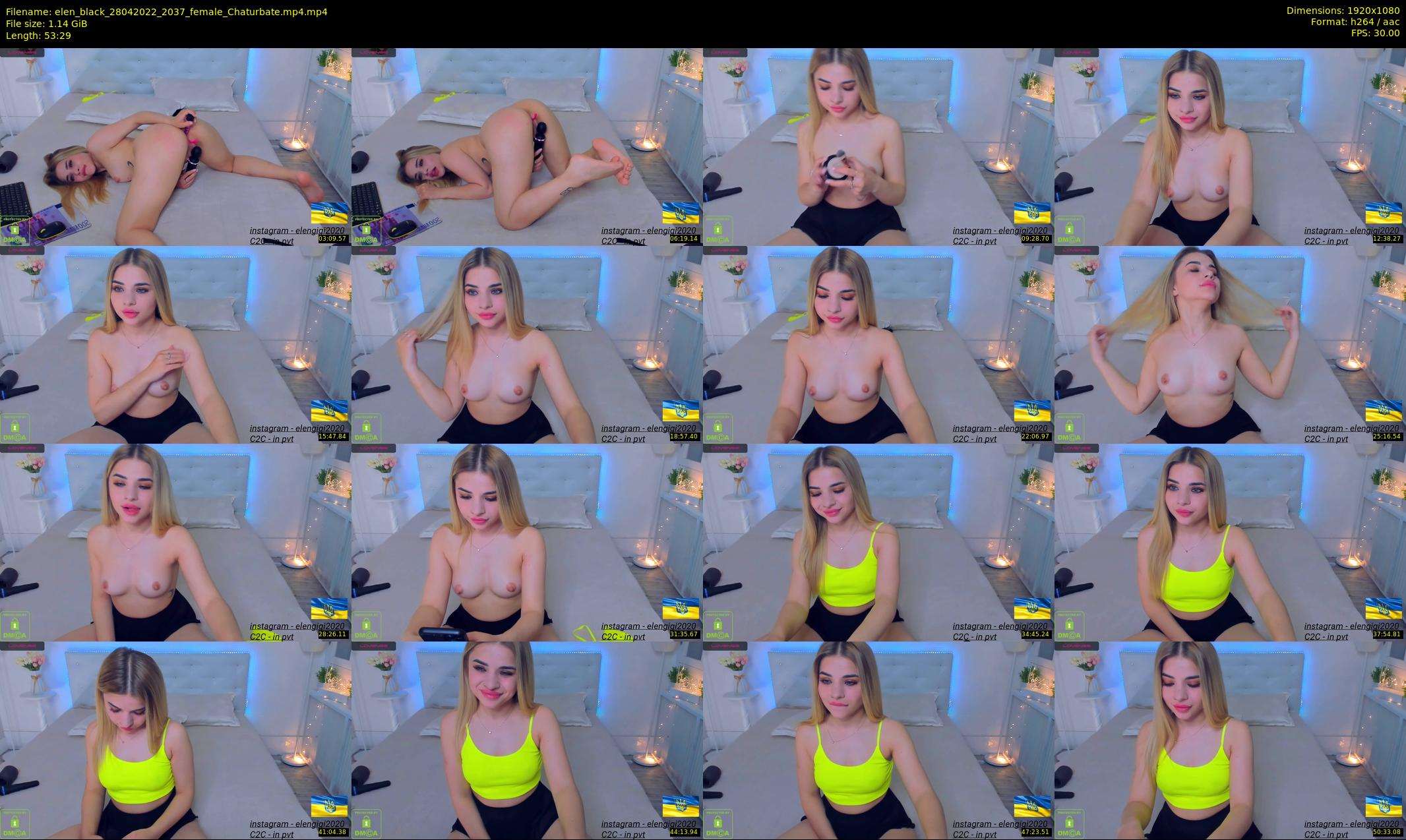 elen_black — 54 minute Chaturbate female cam show recording, 1080p, Apr 28, 2022