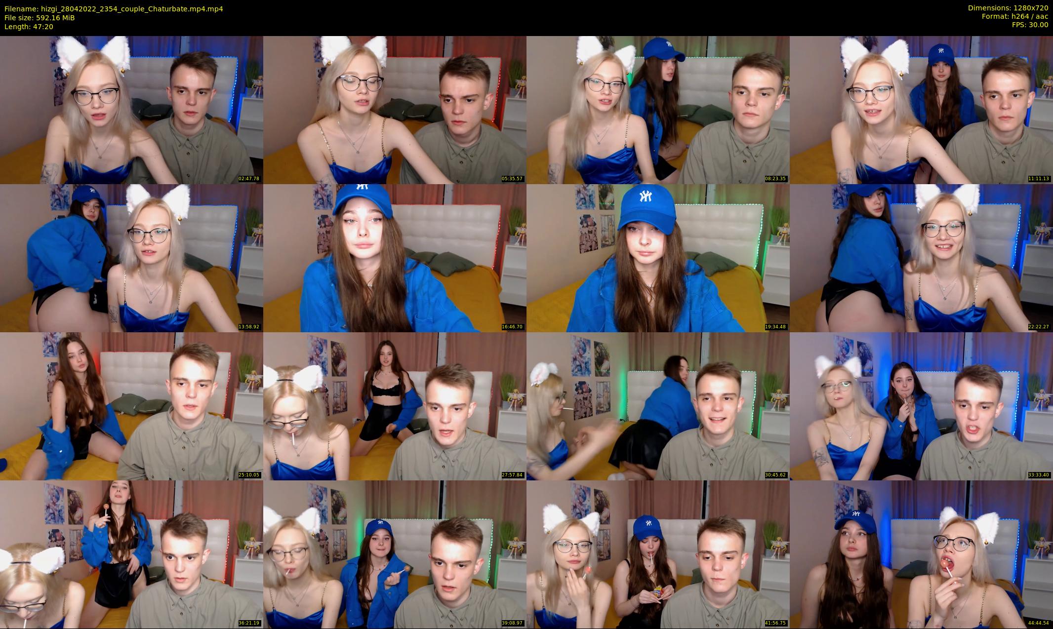 hizgi — 48 minute Chaturbate couple cam show recording, 720p, Apr 28, 2022