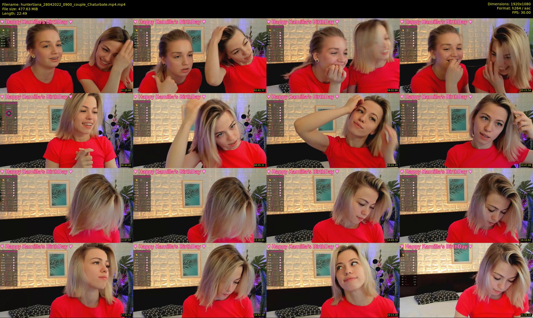 huntertiana — 23 minute Chaturbate female cam show recording, 1080p, Apr 28, 2022