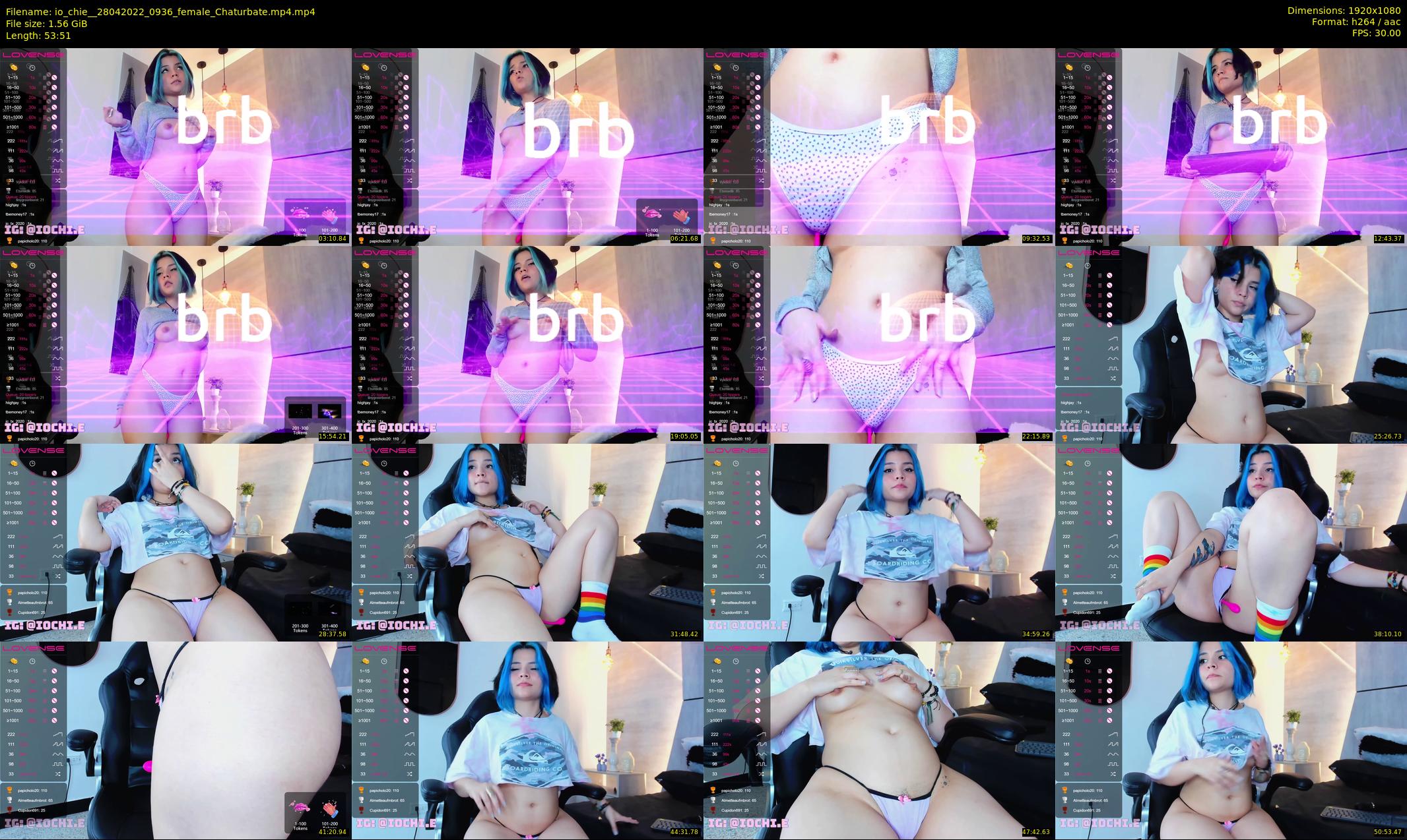 io_chie_ — 54 minute Chaturbate female cam show recording, 1080p, Apr 28, 2022