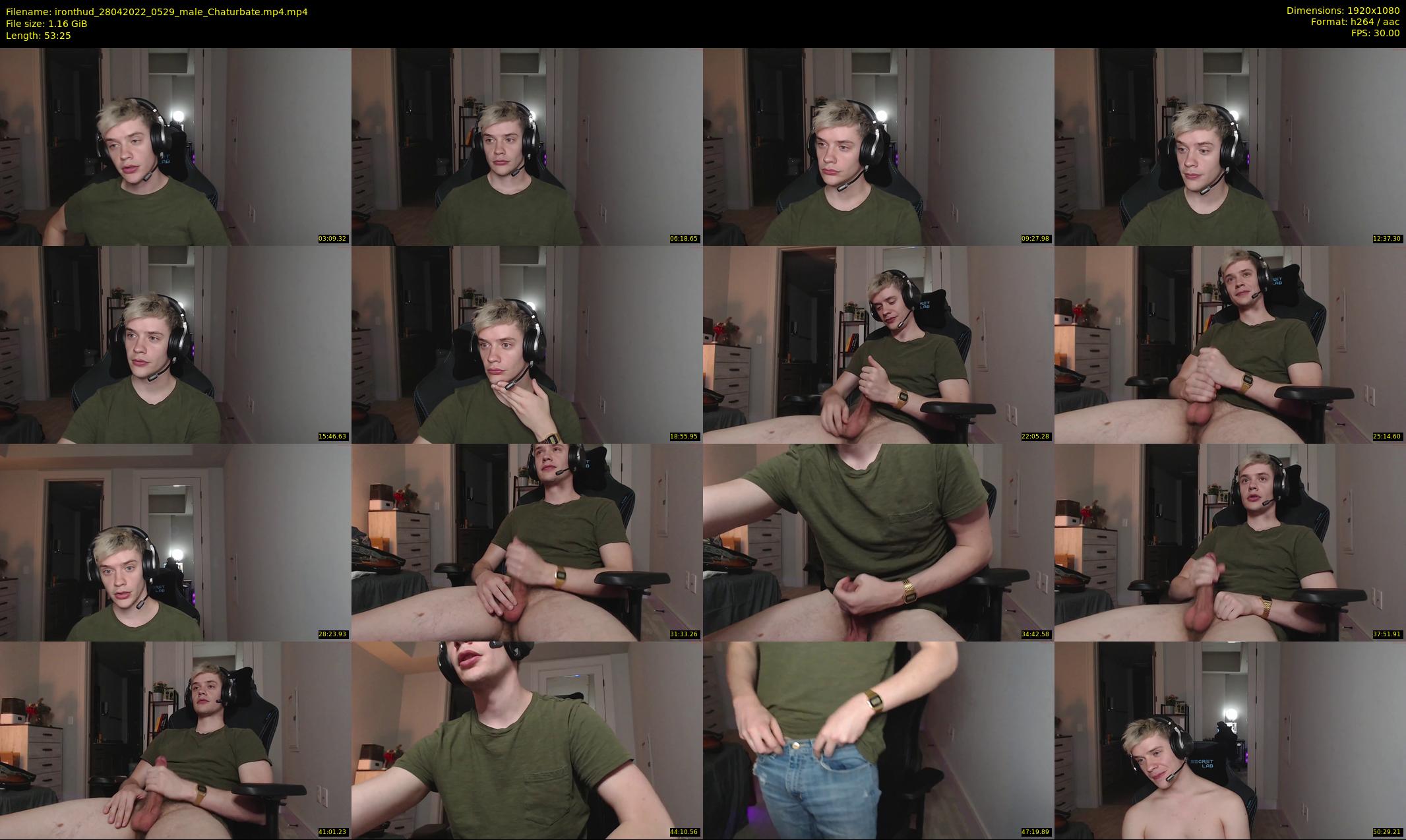 ironthud — 54 minute Chaturbate male cam show recording, 1080p, Apr 28, 2022