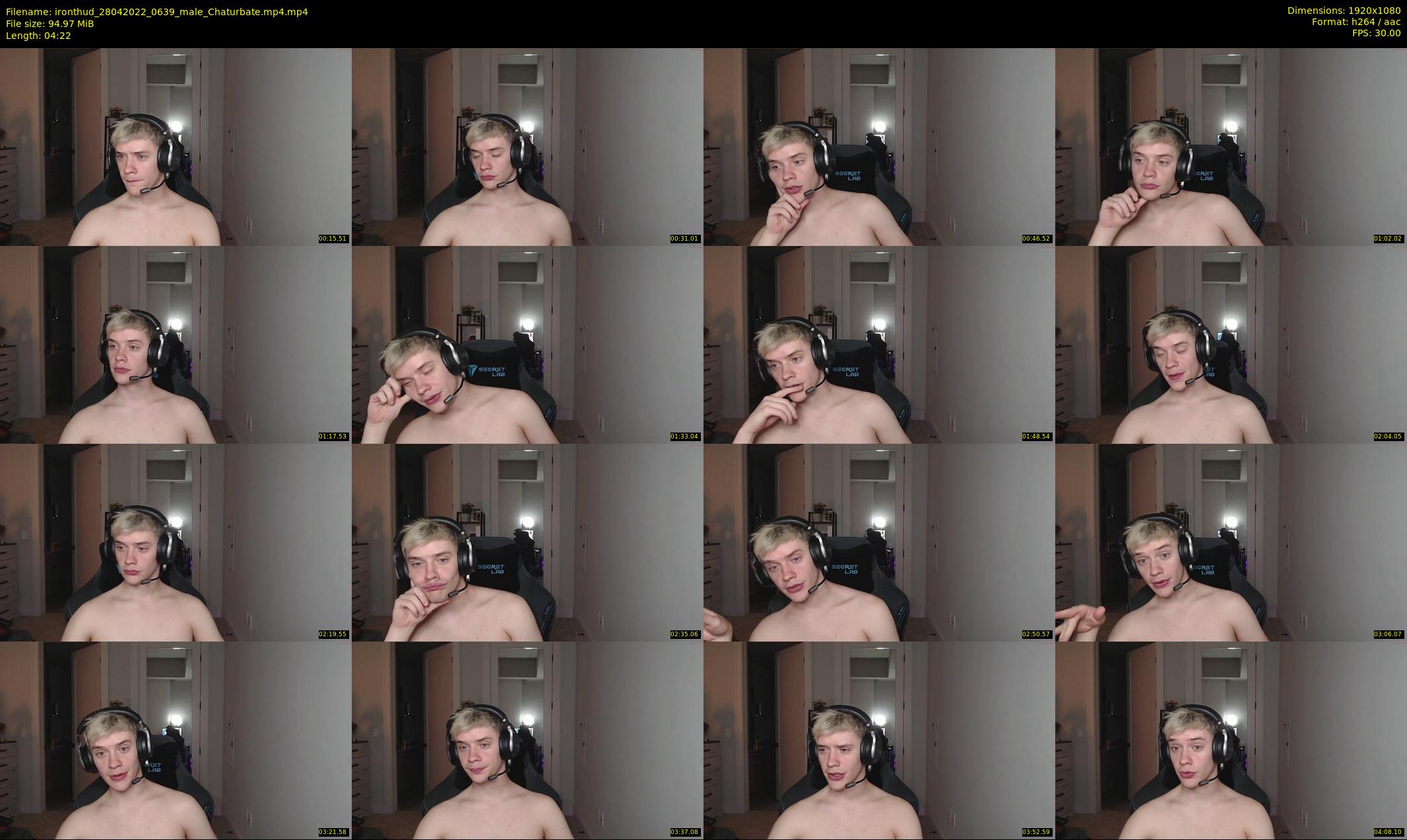 ironthud — 5 minute Chaturbate male cam show recording, 1080p, Apr 28, 2022