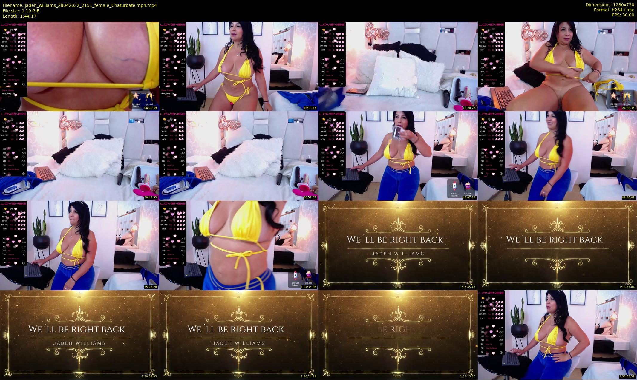 jadeh_williams — 105 minute Chaturbate female cam show recording, 720p, Apr 28, 2022