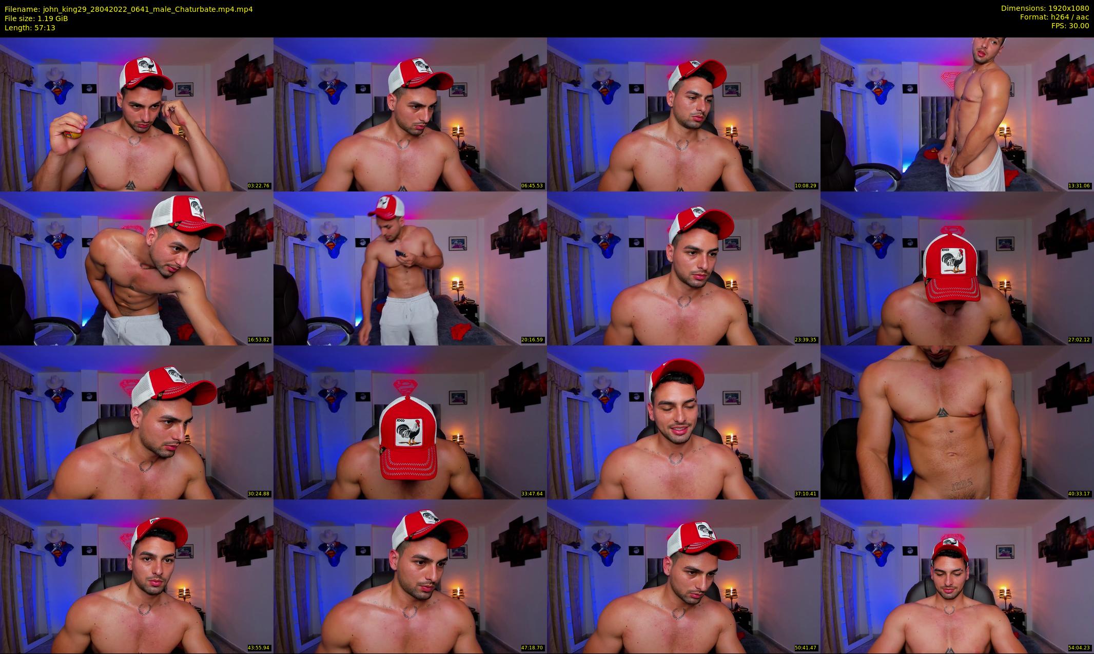 john_king29 — 58 minute Chaturbate male cam show recording, 1080p, Apr 28, 2022