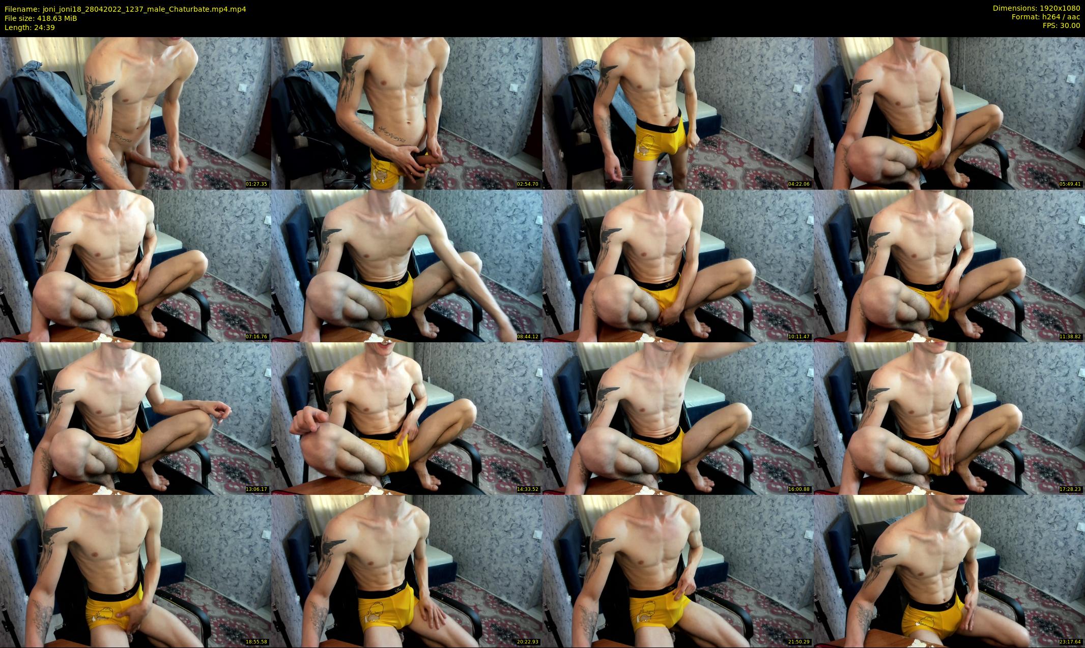 joni_joni18 — 25 minute Chaturbate male cam show recording, 1080p, Apr 28, 2022