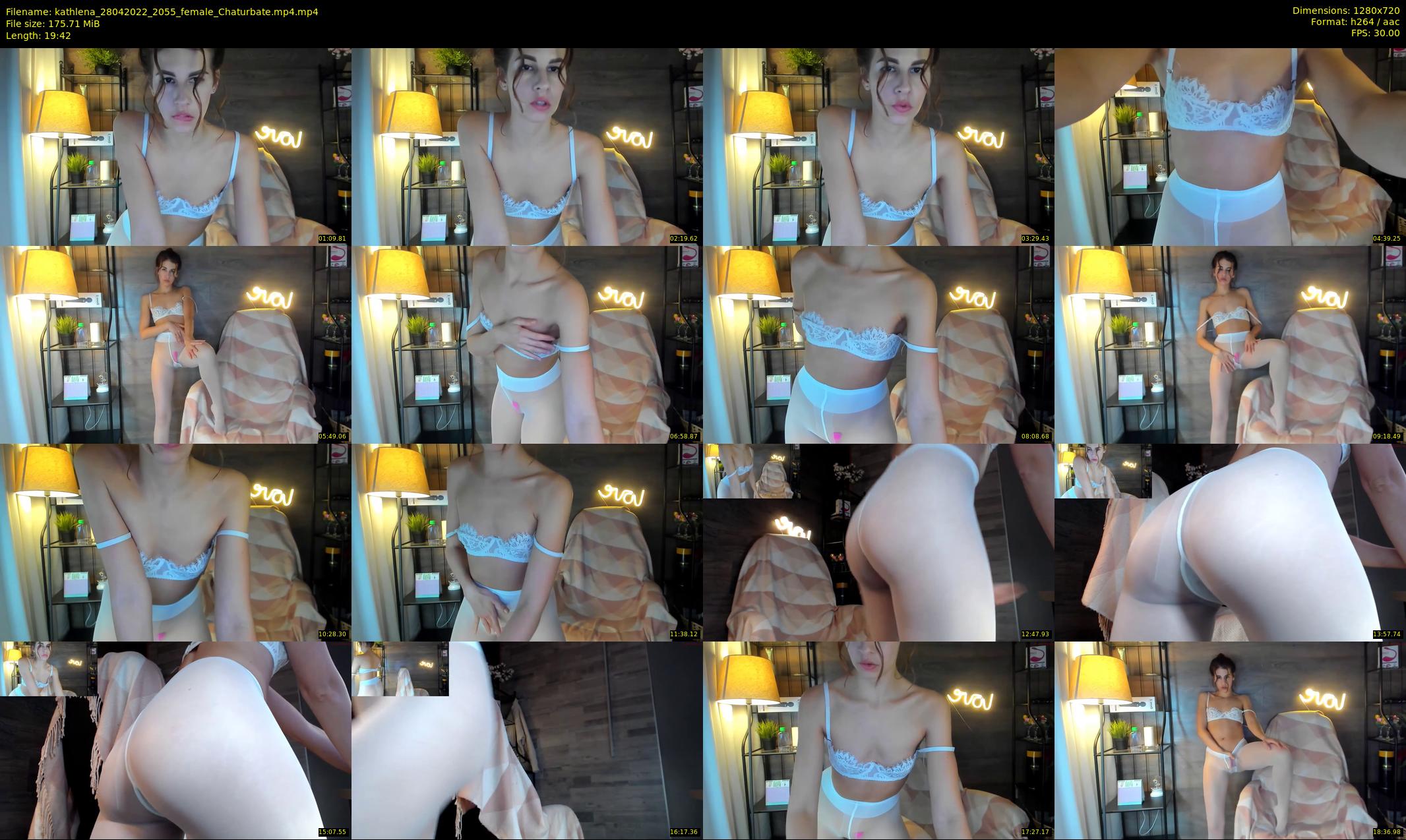 kathlena — 20 minute Chaturbate female cam show recording, 720p, Apr 28, 2022