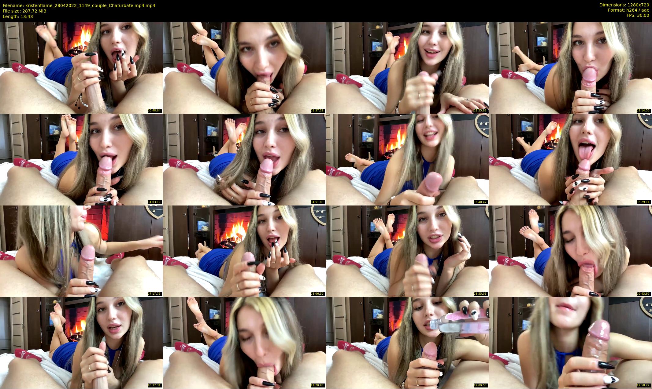 kristenflame — 14 minute Chaturbate couple cam show recording, 720p, Apr 28, 2022