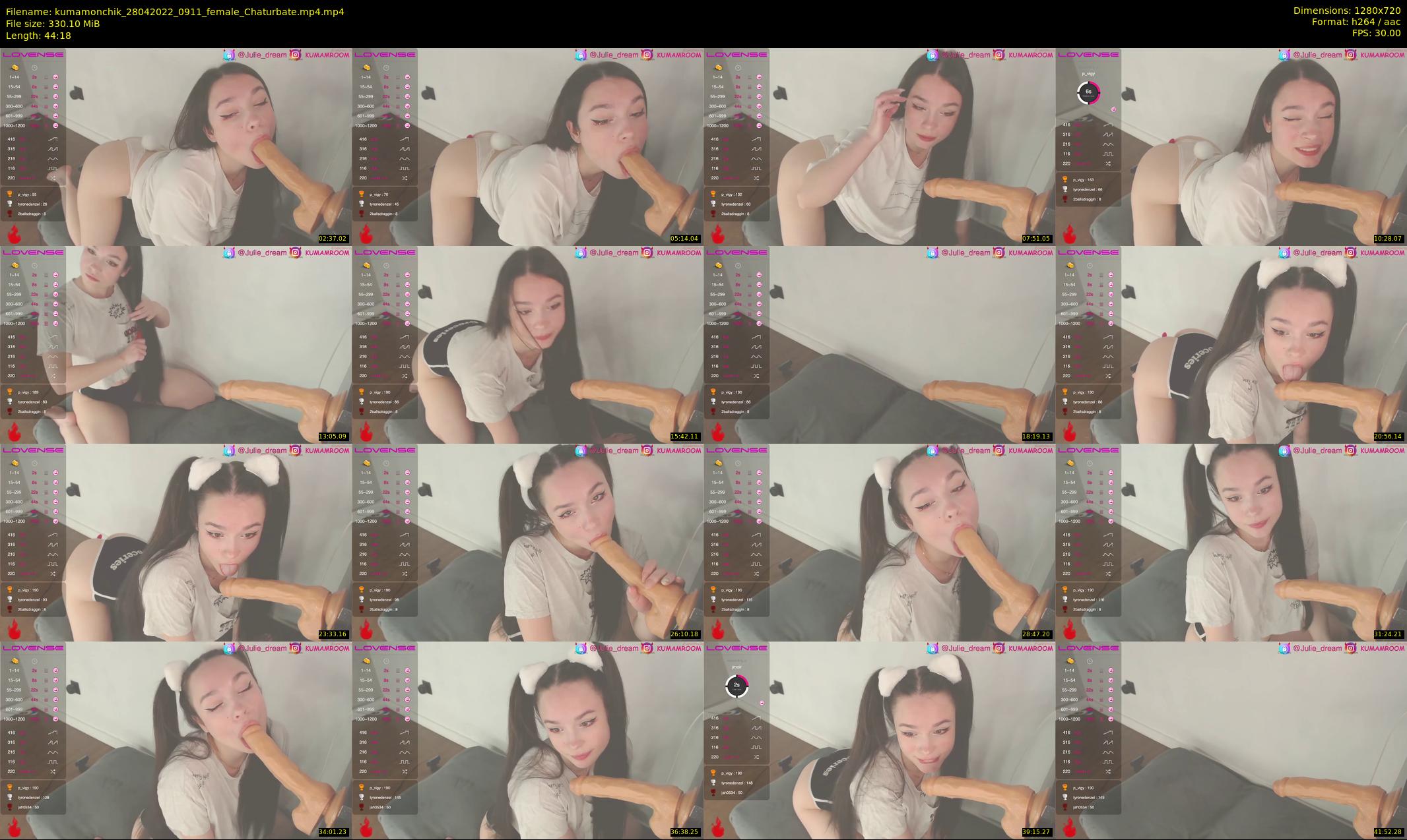 kumamonchik — 45 minute Chaturbate couple cam show recording, 720p, Apr 28, 2022
