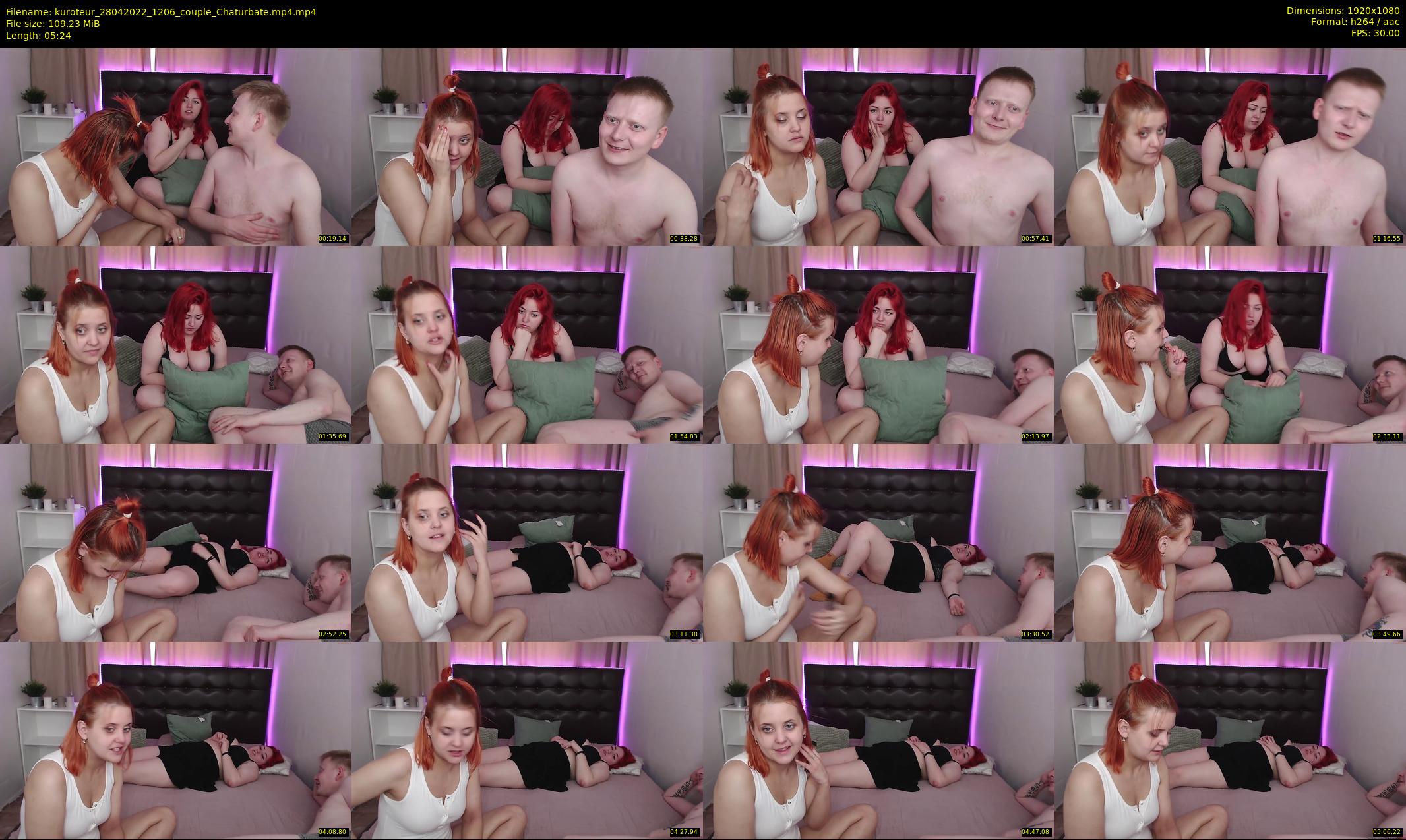 kuroteur — 6 minute Chaturbate couple cam show recording, 1080p, Apr 28, 2022