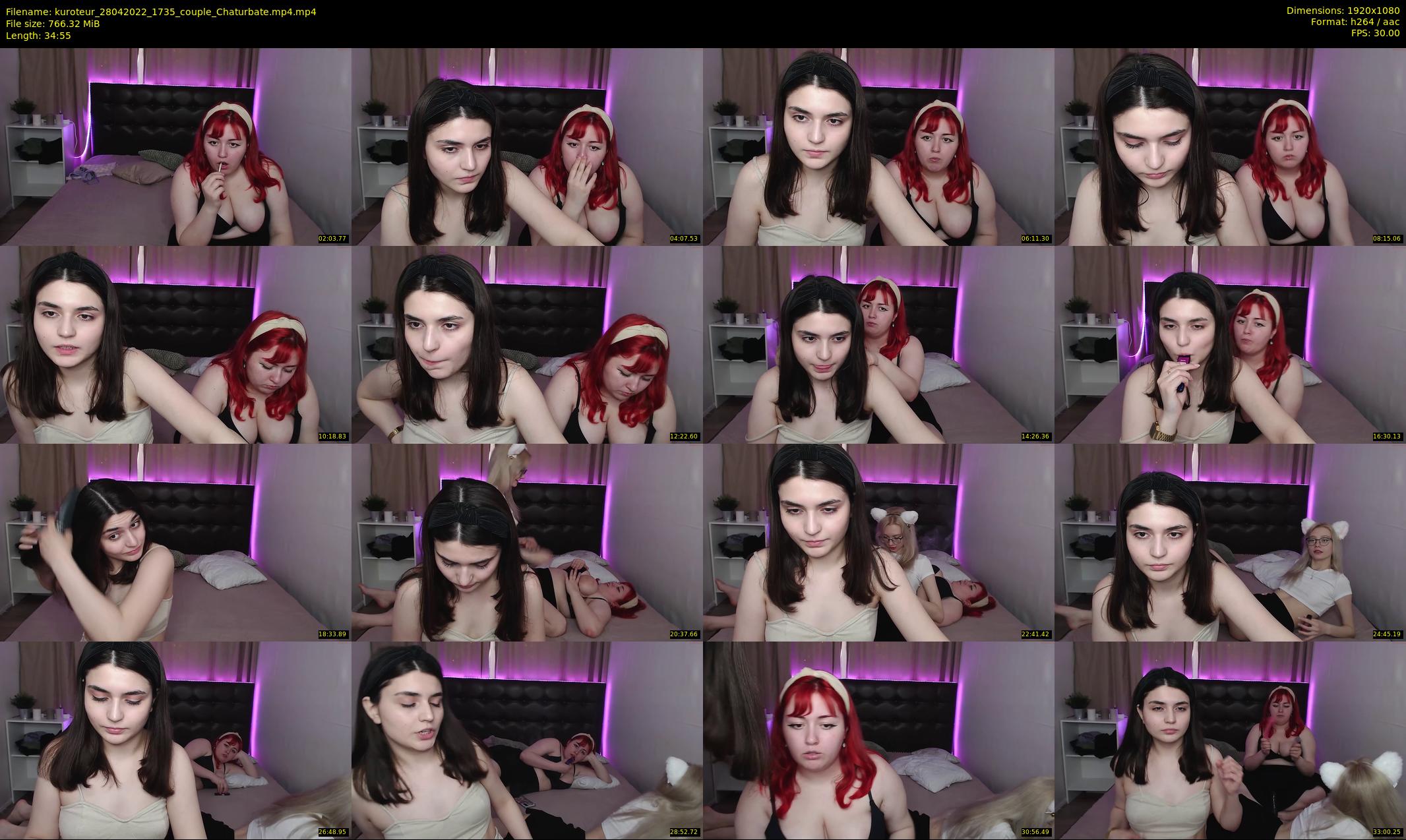 kuroteur — 35 minute Chaturbate couple cam show recording, 1080p, Apr 28, 2022