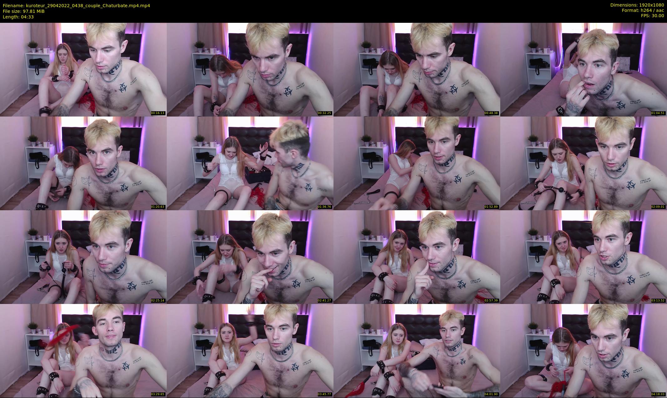 kuroteur — 5 minute Chaturbate couple cam show recording, 1080p, Apr 29, 2022