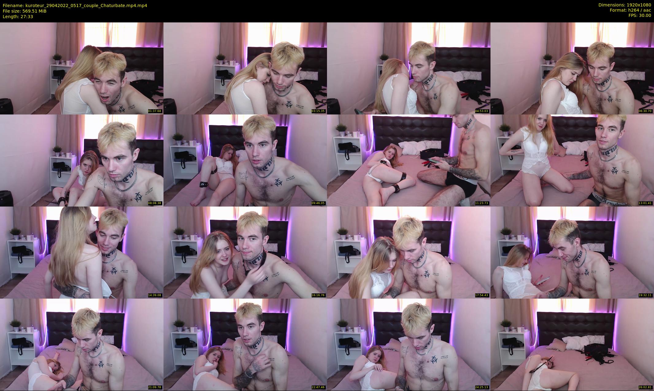 kuroteur — 28 minute Chaturbate couple cam show recording, 1080p, Apr 29, 2022