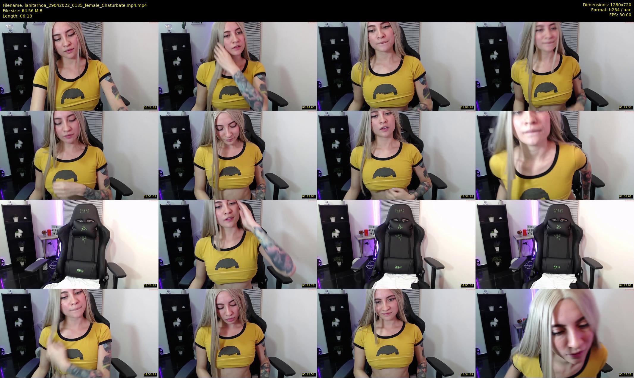 lanitarhoa — 7 minute Chaturbate female cam show recording, 720p, Apr 29, 2022