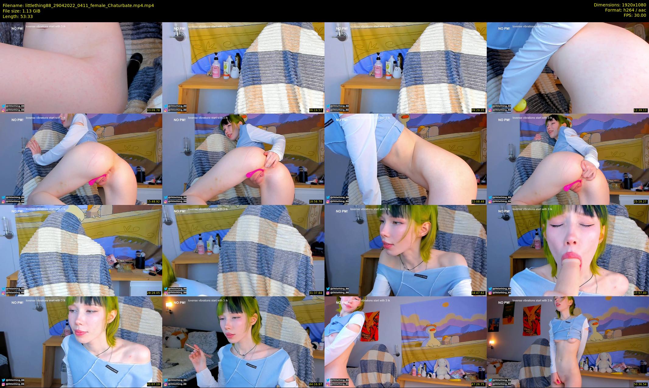 littlething88 — 54 minute Chaturbate female cam show recording, 1080p, Apr 29, 2022