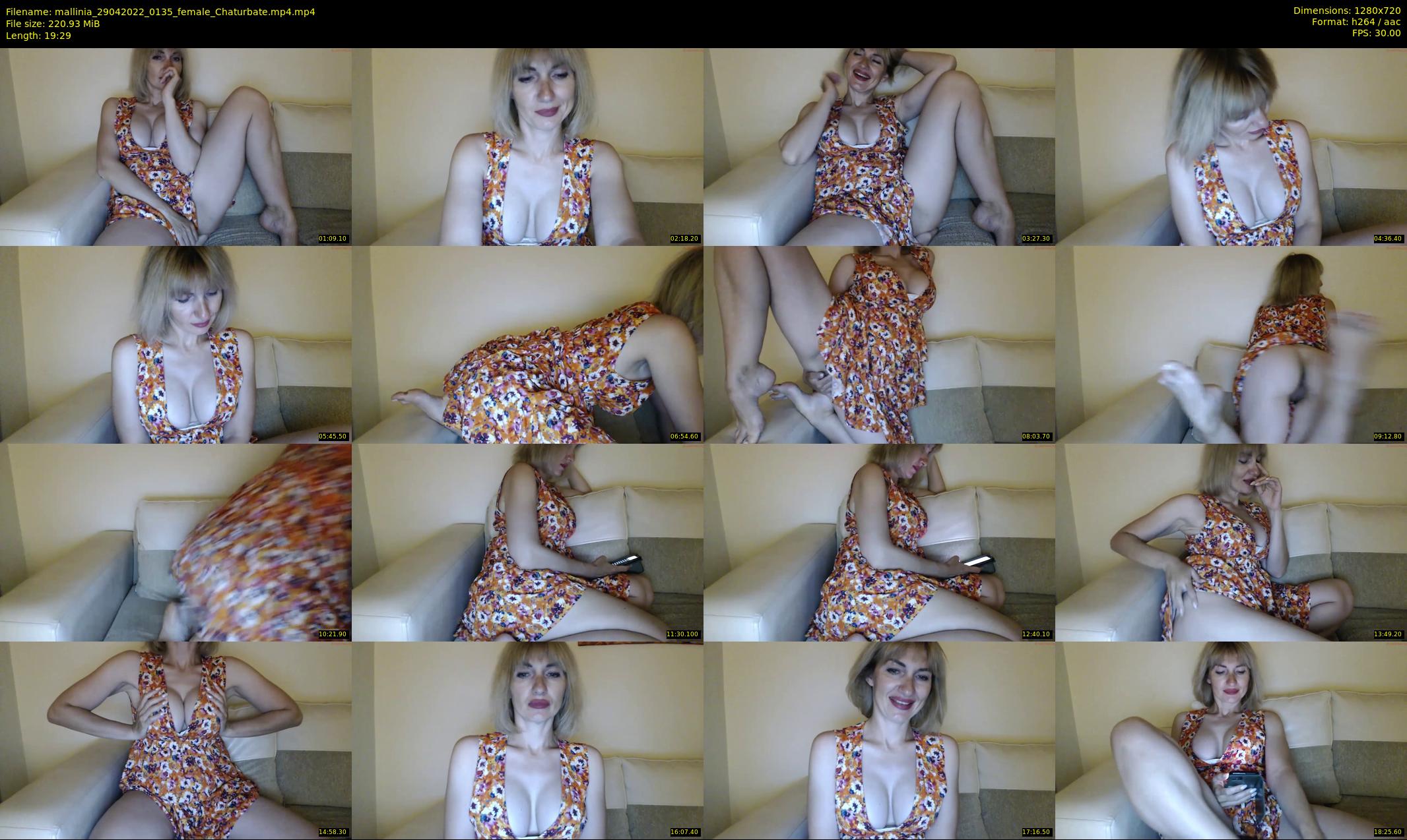 mallinia — 20 minute Chaturbate female cam show recording, 720p, Apr 29, 2022