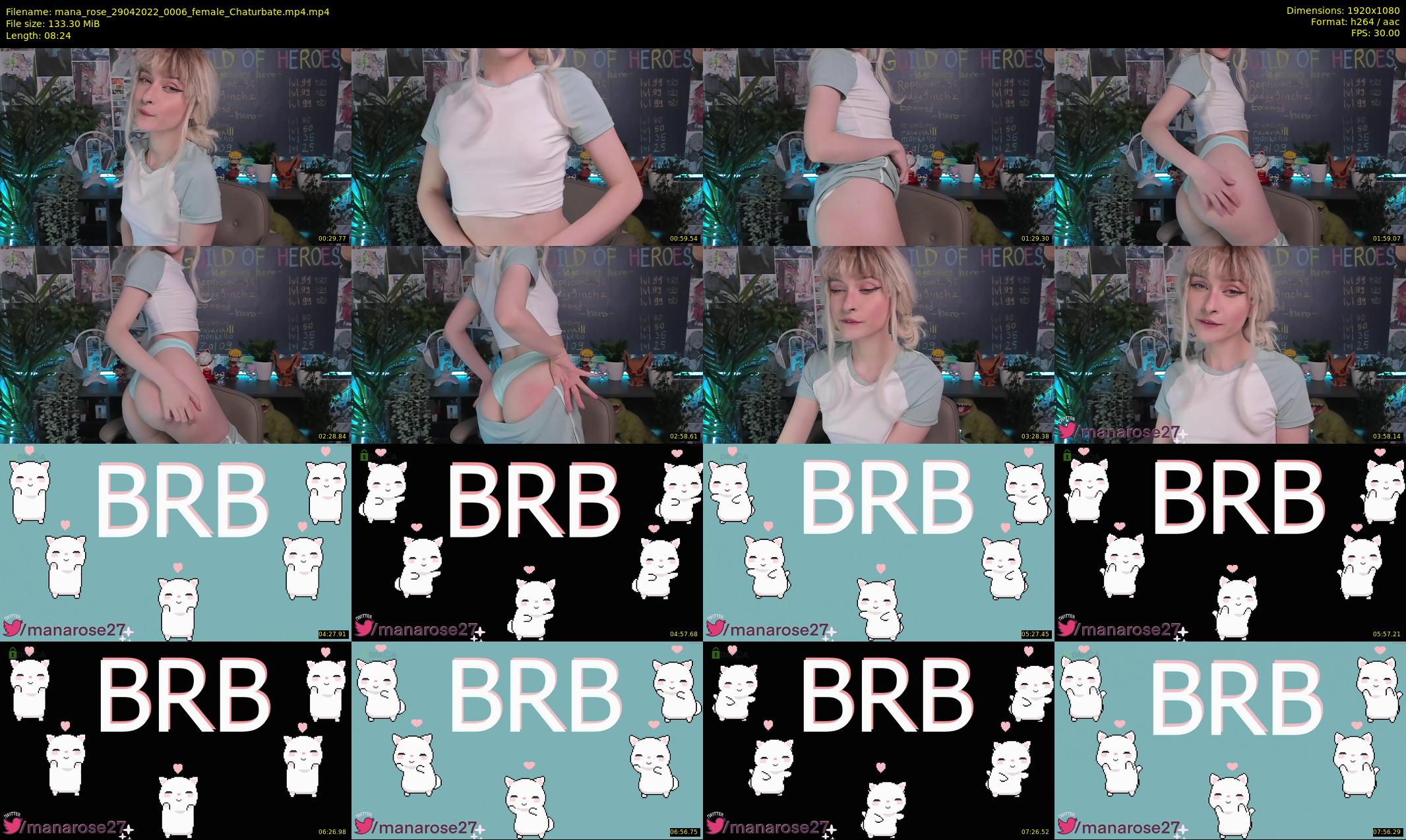 mana_rose — 9 minute Chaturbate female cam show recording, 1080p, Apr 29, 2022