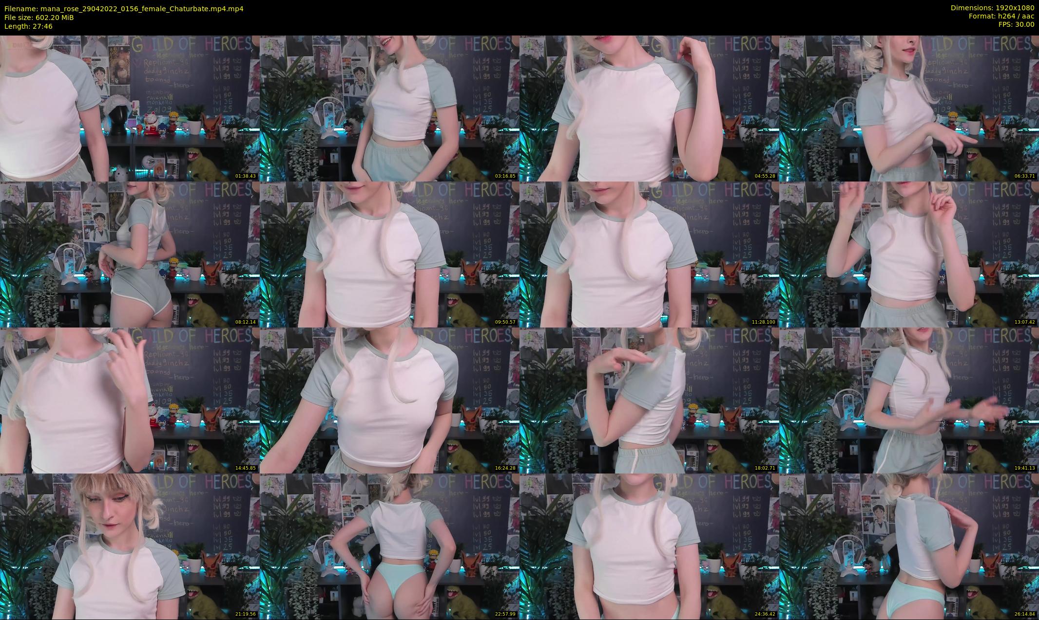 mana_rose — 28 minute Chaturbate female cam show recording, 1080p, Apr 29, 2022