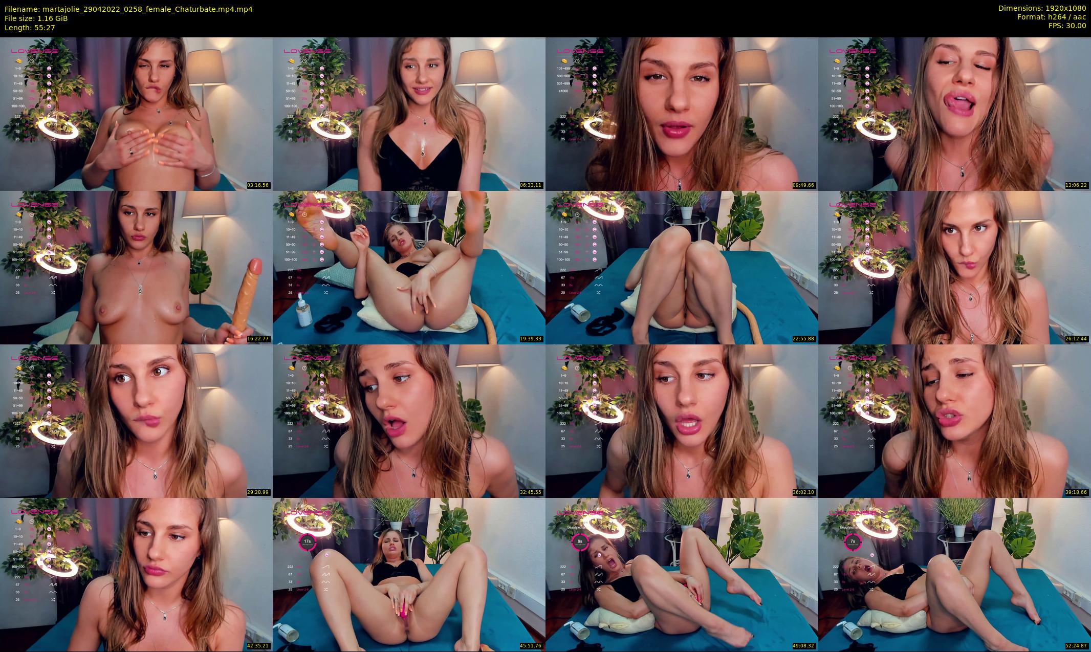 martajolie — 56 minute Chaturbate female cam show recording, 1080p, Apr 29, 2022