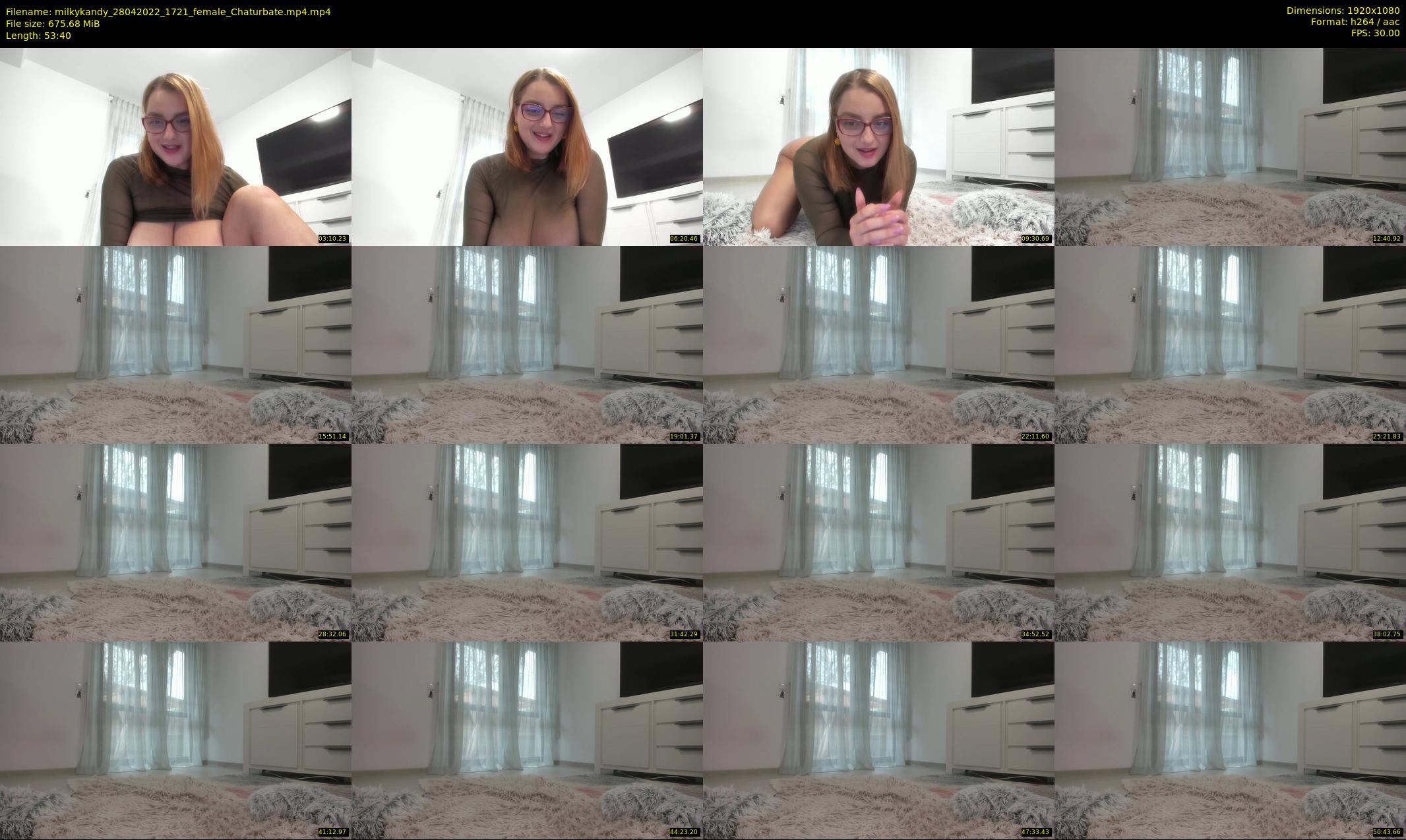 milkykandy — 54 minute Chaturbate female cam show recording, 1080p, Apr 28, 2022