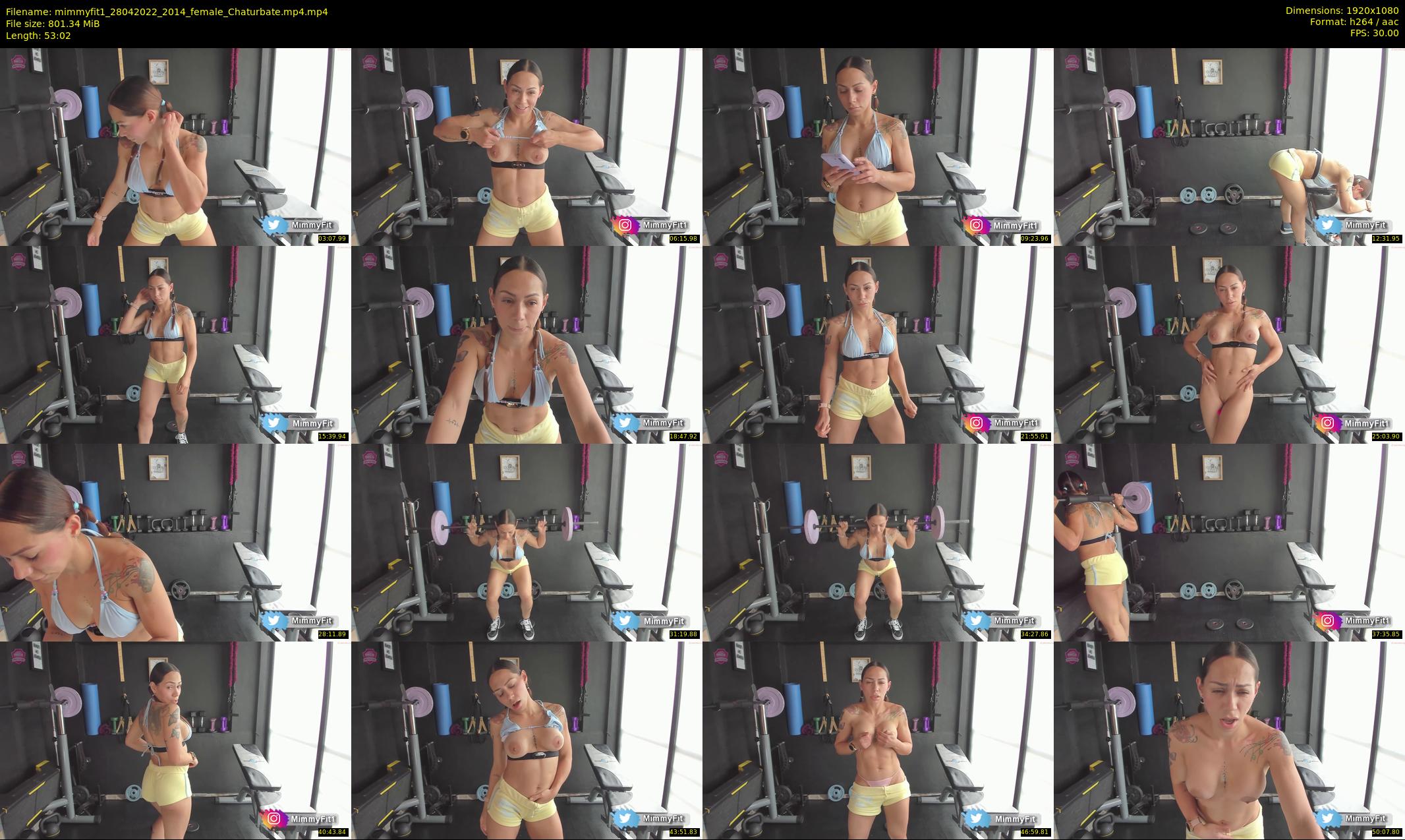 mimmyfit1 — 54 minute Chaturbate female cam show recording, 1080p, Apr 28, 2022