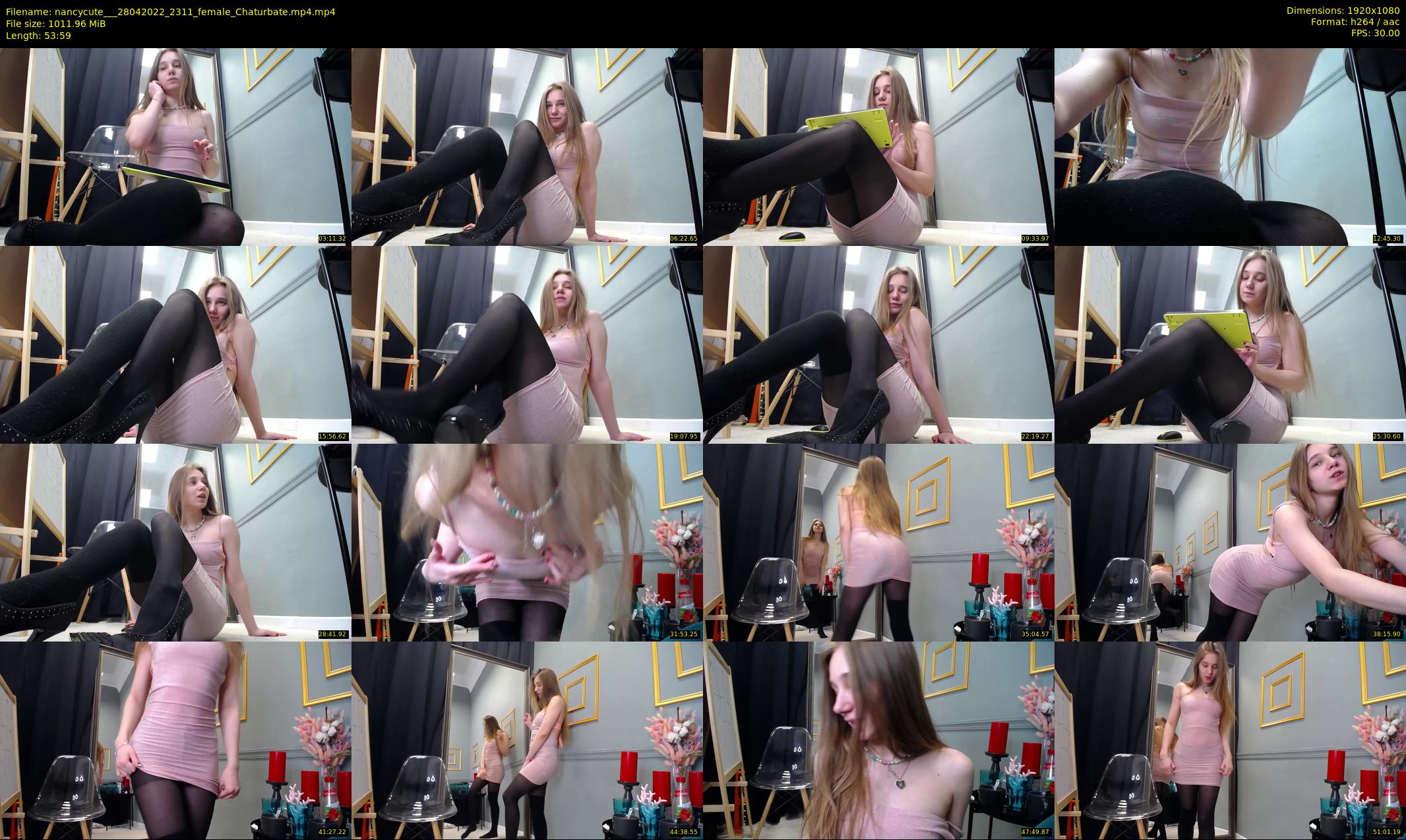 nancycute__ — 54 minute Chaturbate female cam show recording, 1080p, Apr 28, 2022