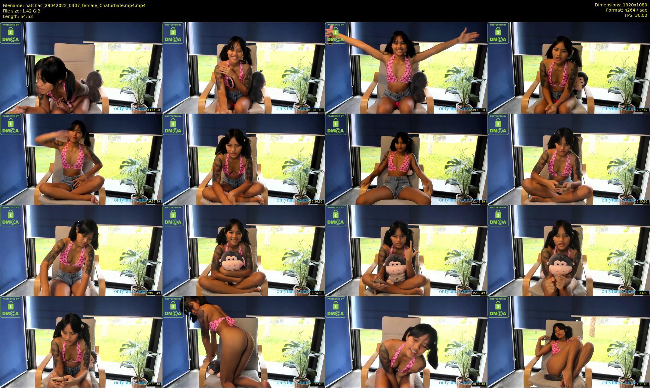 natchac — 55 minute Chaturbate female cam show recording, 1080p, Apr 29, 2022
