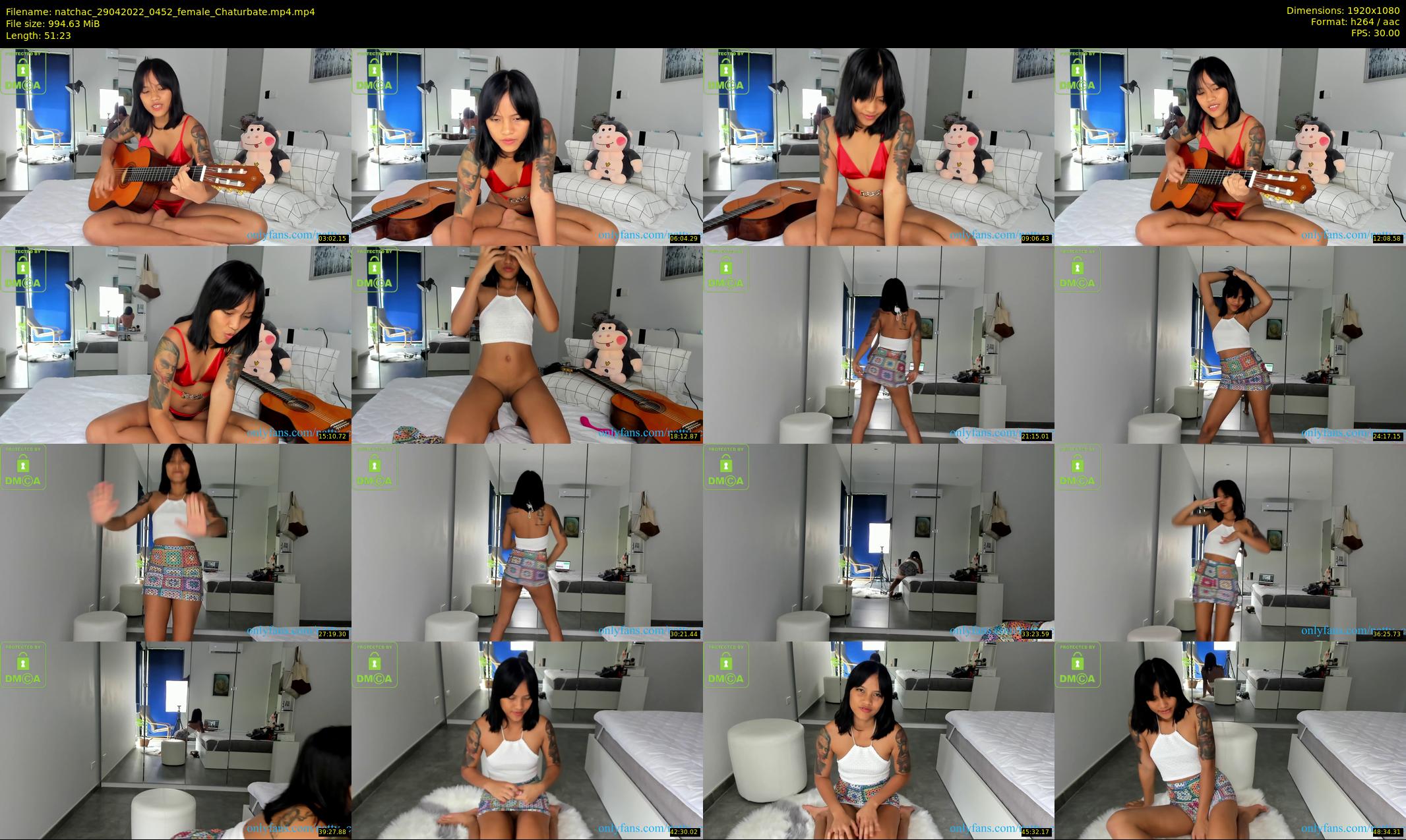 natchac — 52 minute Chaturbate female cam show recording, 1080p, Apr 29, 2022