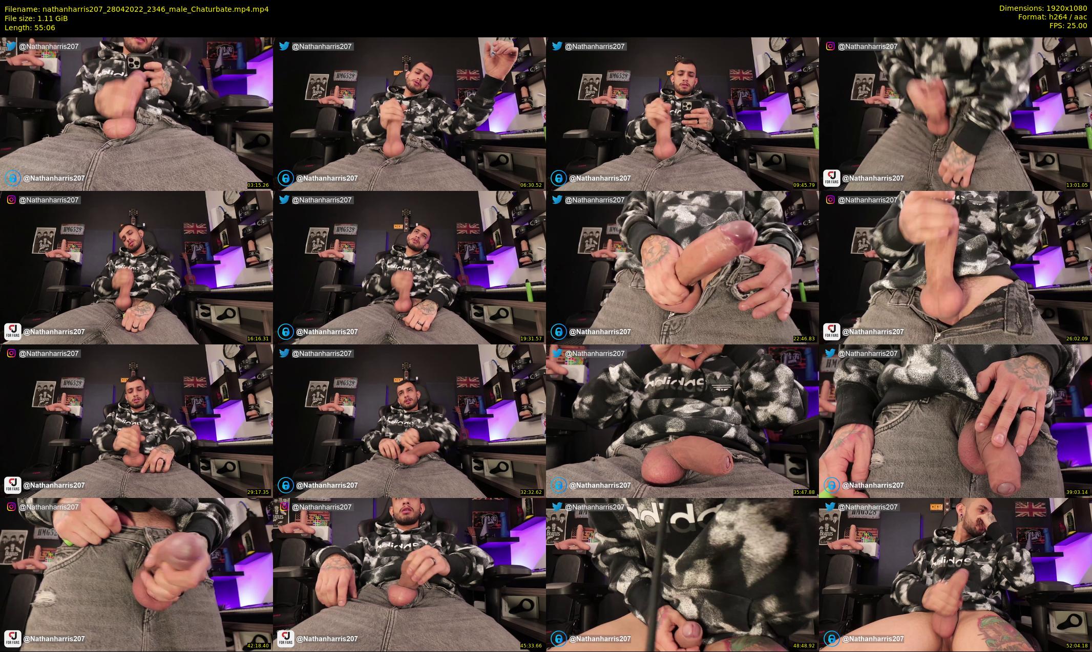 nathanharris207 — 56 minute Chaturbate male cam show recording, 1080p, Apr 28, 2022