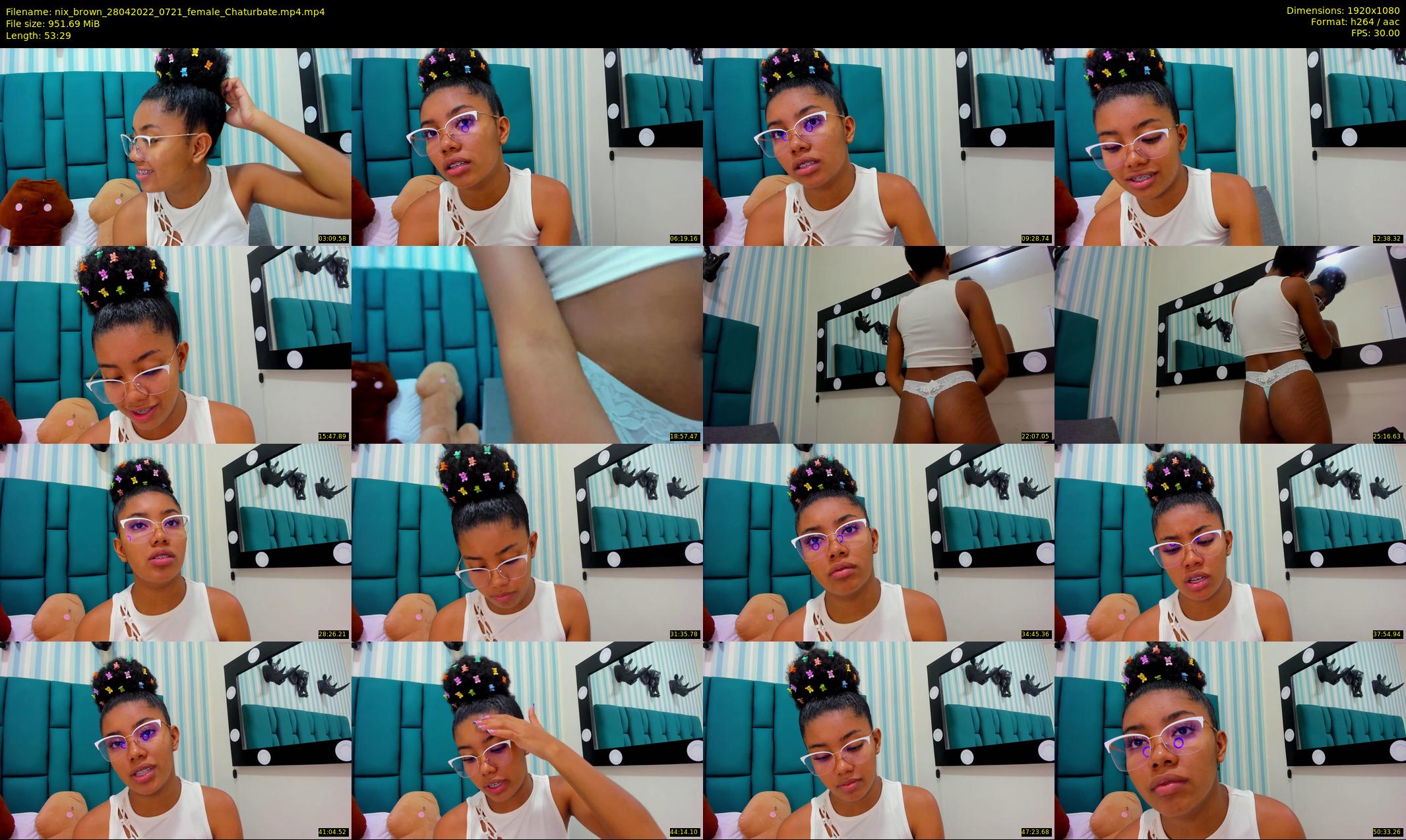 nix_brown — 54 minute Chaturbate female cam show recording, 1080p, Apr 28, 2022