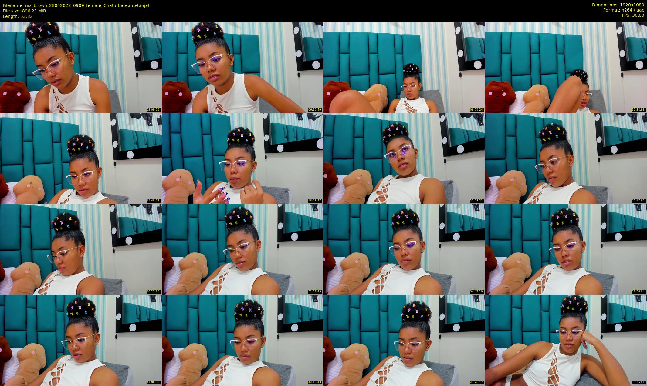 nix_brown — 54 minute Chaturbate female cam show recording, 1080p, Apr 28, 2022