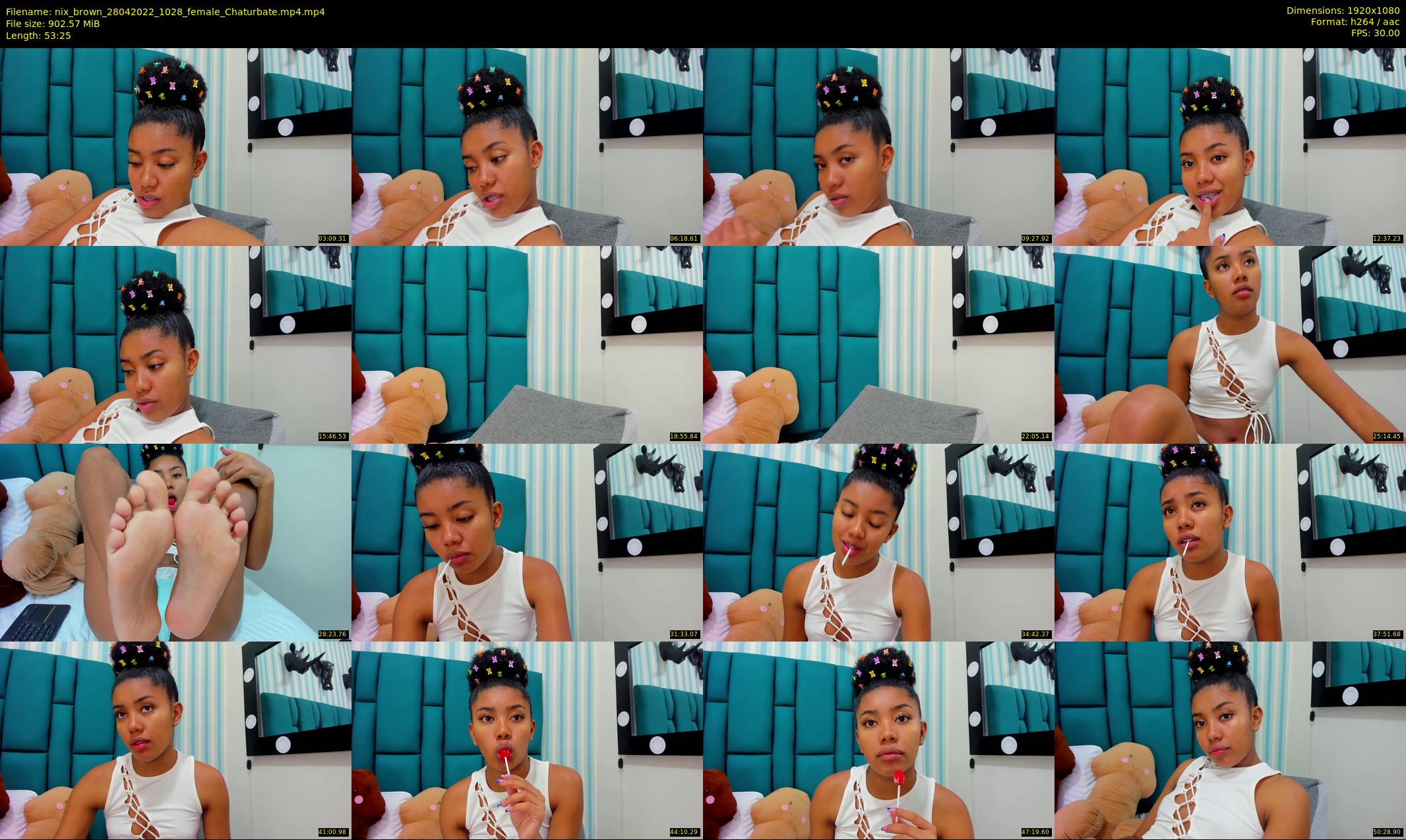 nix_brown — 54 minute Chaturbate female cam show recording, 1080p, Apr 28, 2022