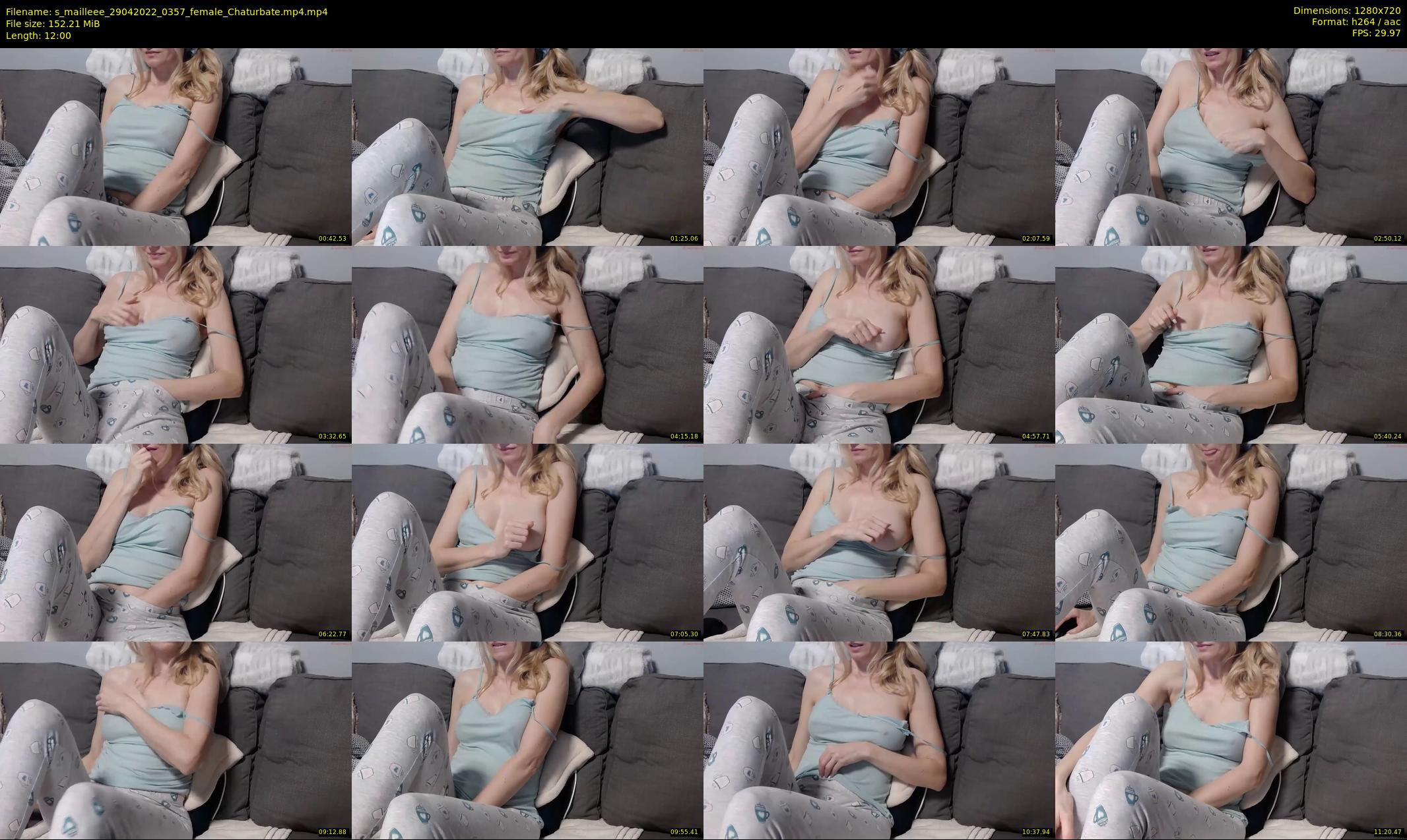 s_mailleee — 12 minute Chaturbate female cam show recording, 720p, Apr 29, 2022