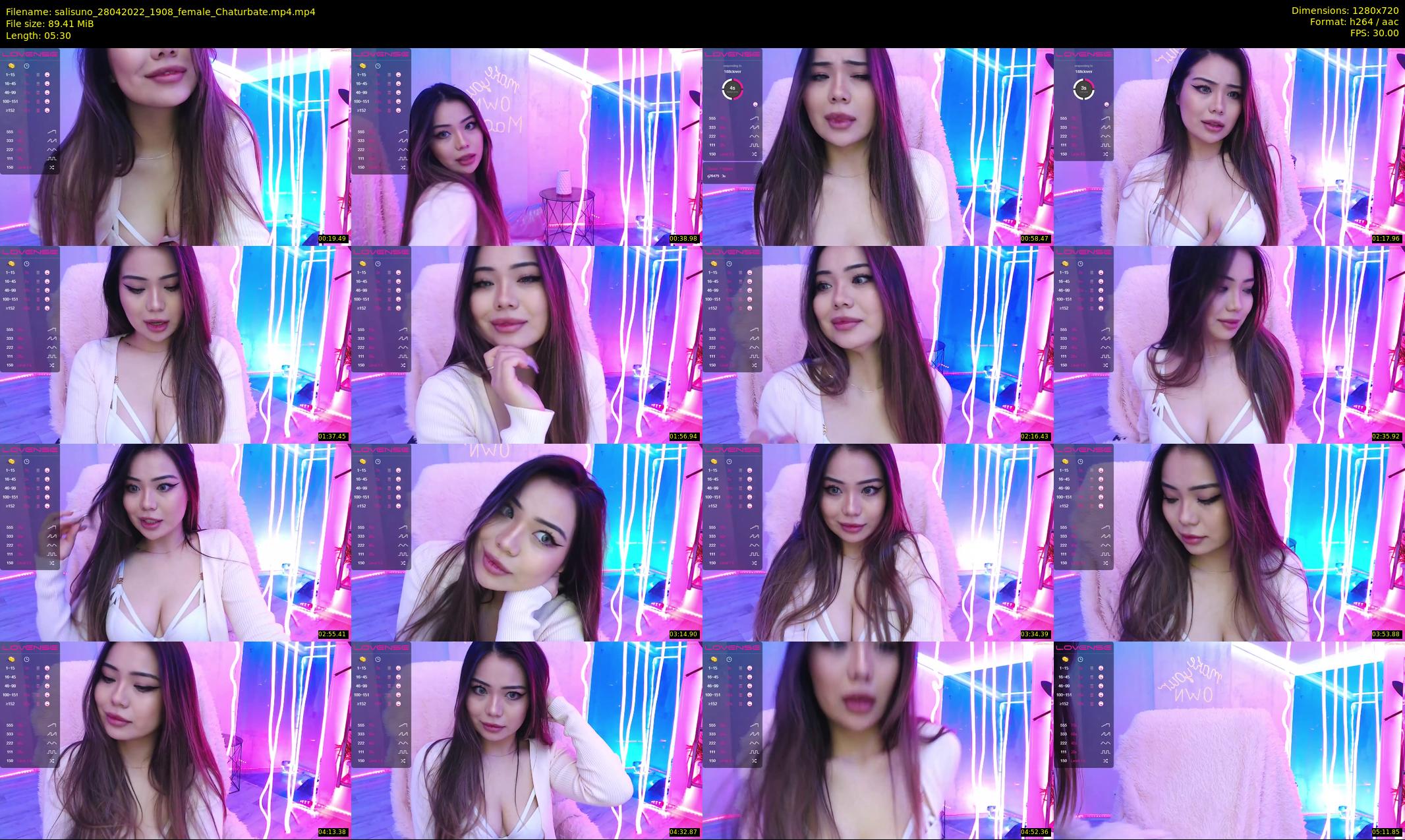 salisuno — 6 minute Chaturbate female cam show recording, 720p, Apr 28, 2022
