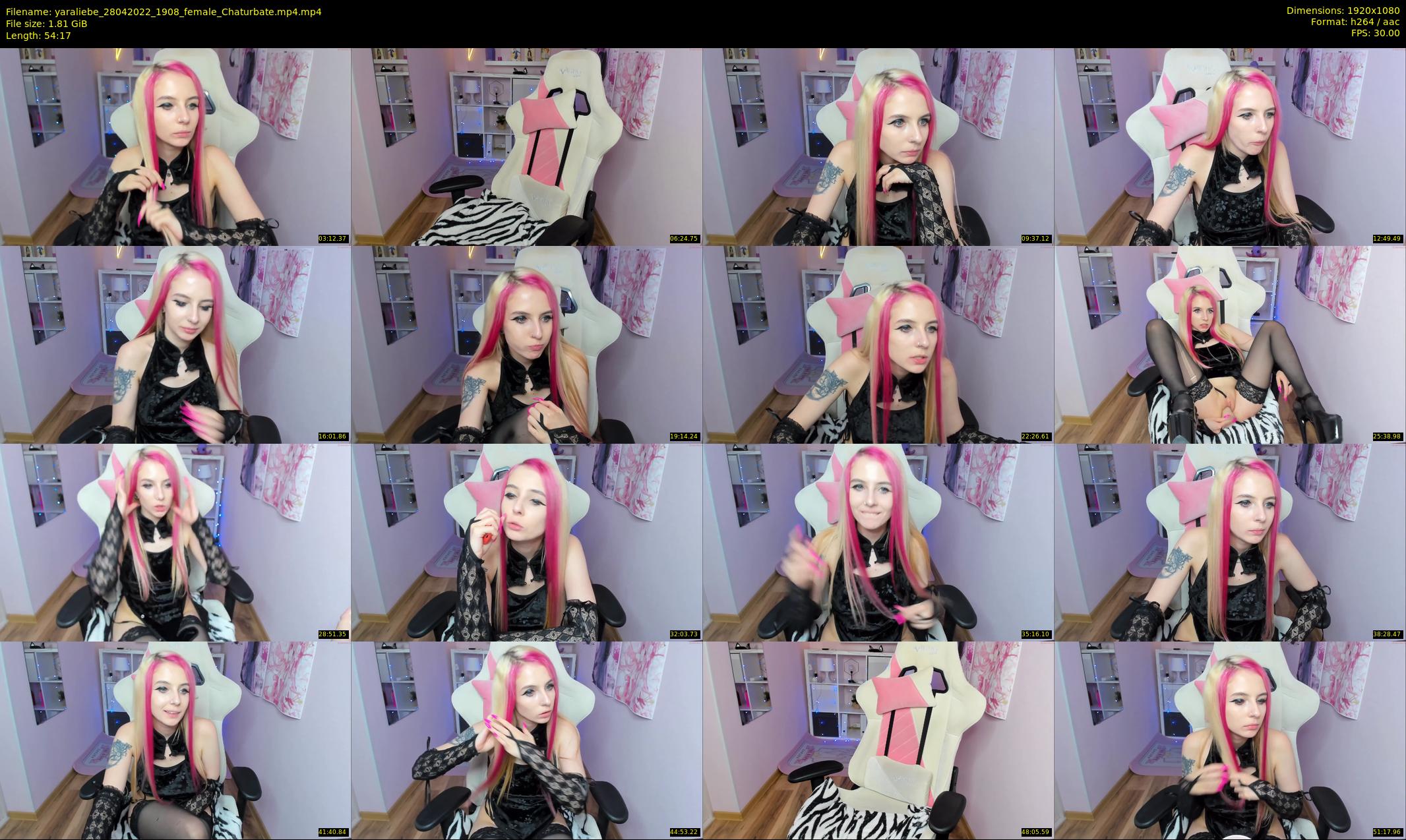 yaraliebe — 55 minute Chaturbate female cam show recording, 1080p, Apr 28, 2022