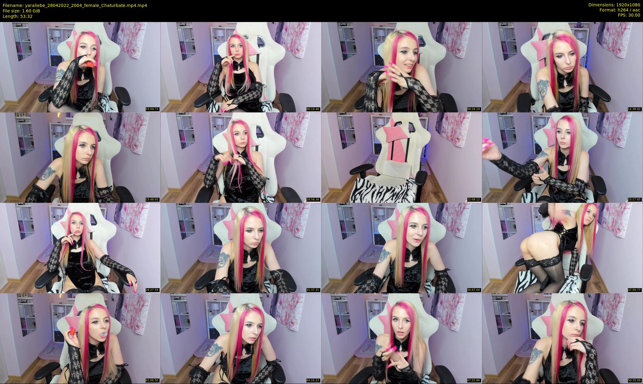 yaraliebe — 54 minute Chaturbate female cam show recording, 1080p, Apr 28, 2022