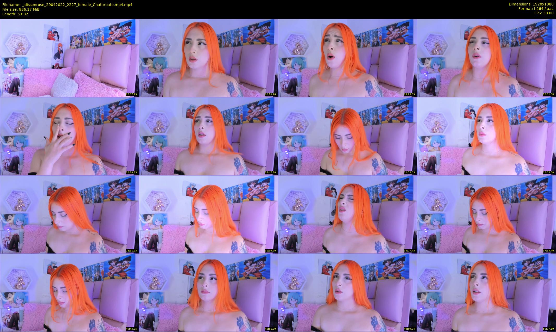_alissonrose — 54 minute Chaturbate female cam show recording, 1080p, Apr 29, 2022