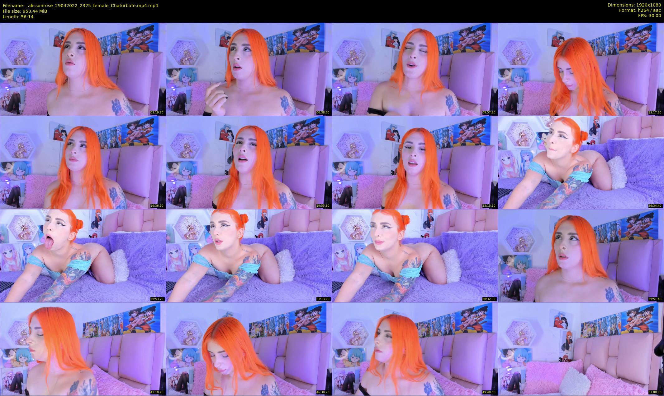 _alissonrose — 57 minute Chaturbate female cam show recording, 1080p, Apr 29, 2022