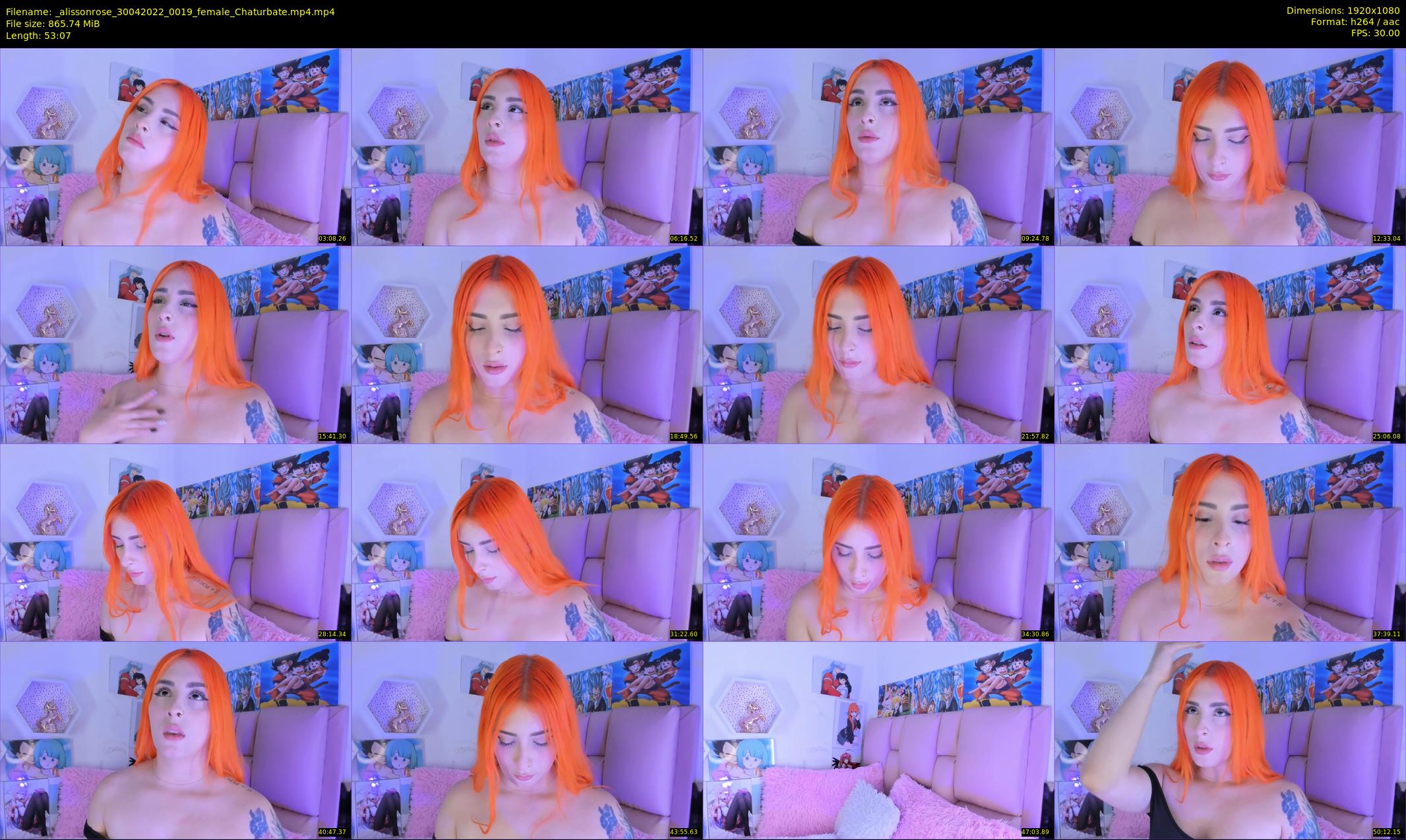 _alissonrose — 54 minute Chaturbate female cam show recording, 1080p, Apr 30, 2022