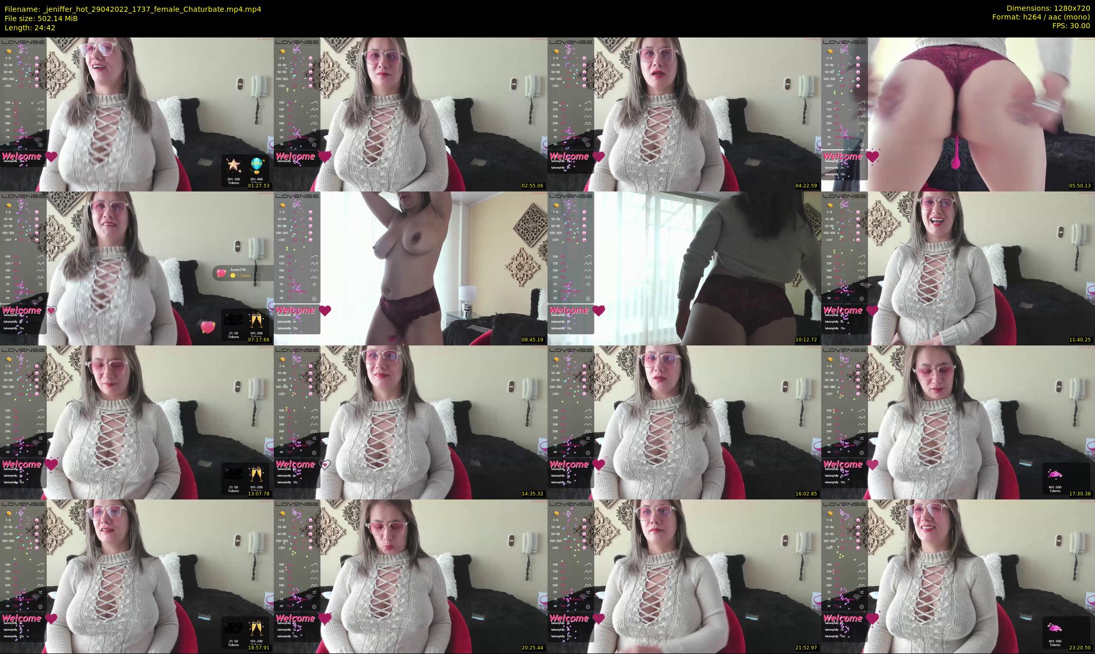 _jeniffer_hot — 25 minute Chaturbate female cam show recording, 720p, Apr 29, 2022