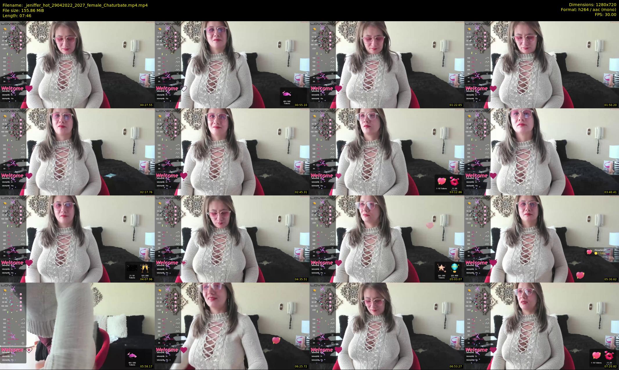 _jeniffer_hot — 8 minute Chaturbate female cam show recording, 720p, Apr 29, 2022