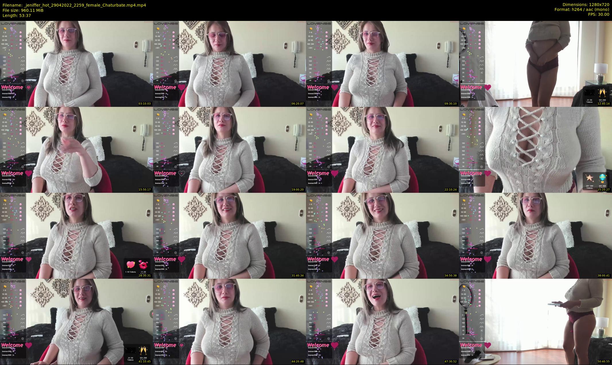_jeniffer_hot — 54 minute Chaturbate female cam show recording, 720p, Apr 29, 2022