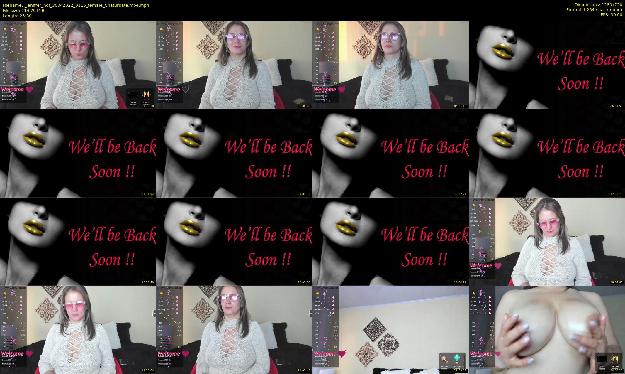 _jeniffer_hot — 26 minute Chaturbate female cam show recording, 720p, Apr 30, 2022