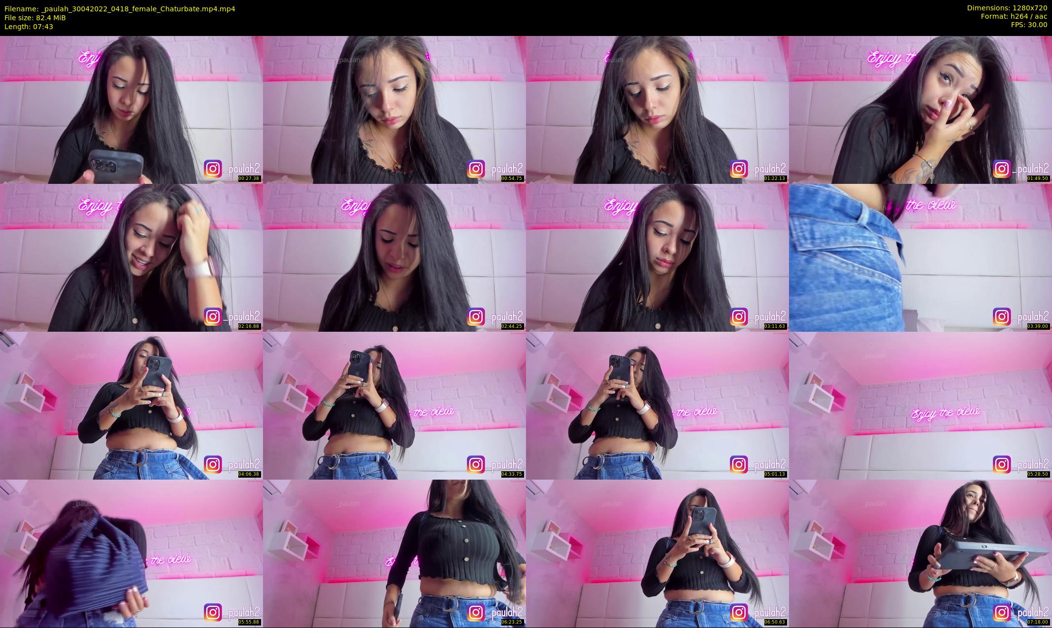 _paulah — 8 minute Chaturbate female cam show recording, 720p, Apr 30, 2022