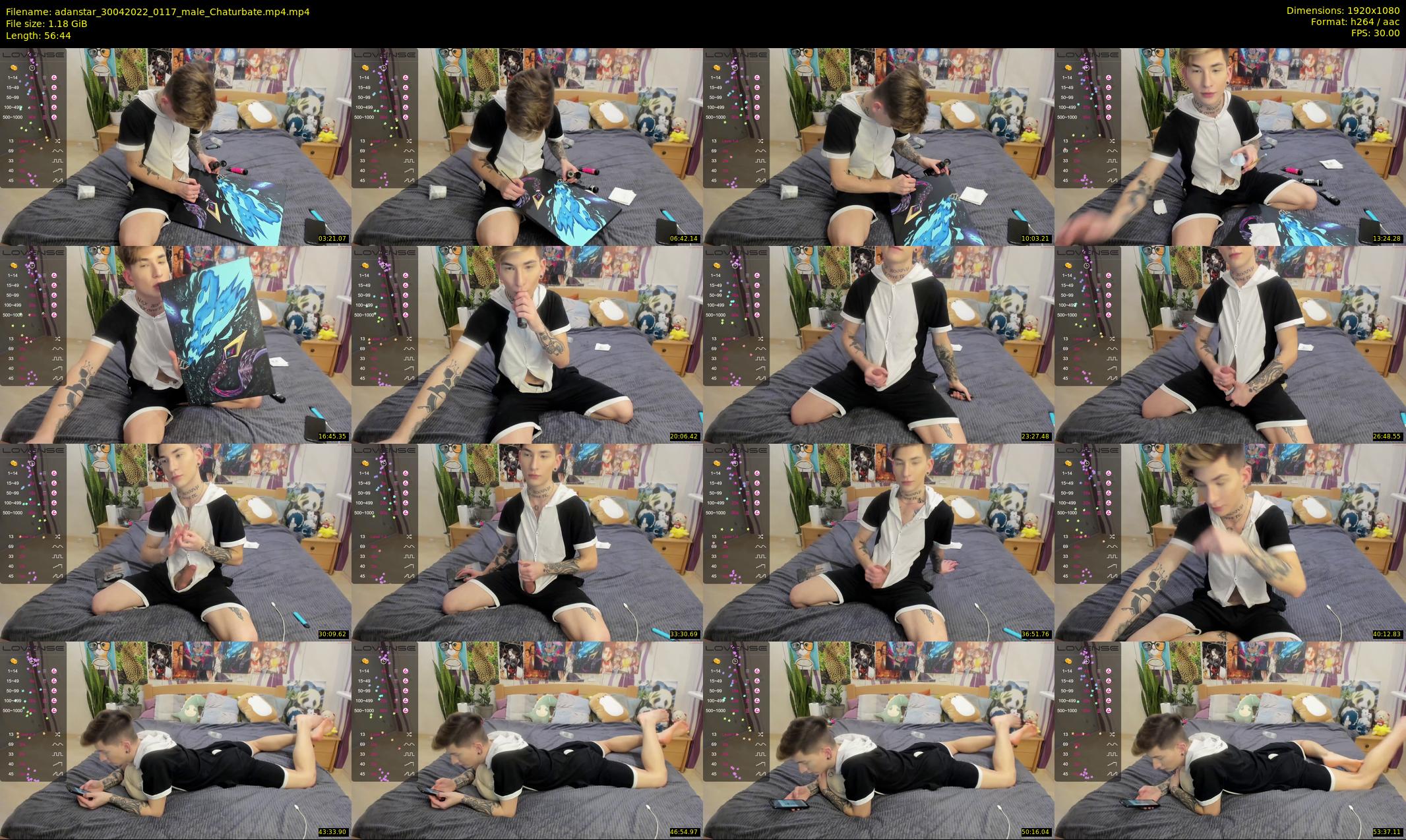 adanstar — 57 minute Chaturbate male cam show recording, 1080p, Apr 30, 2022