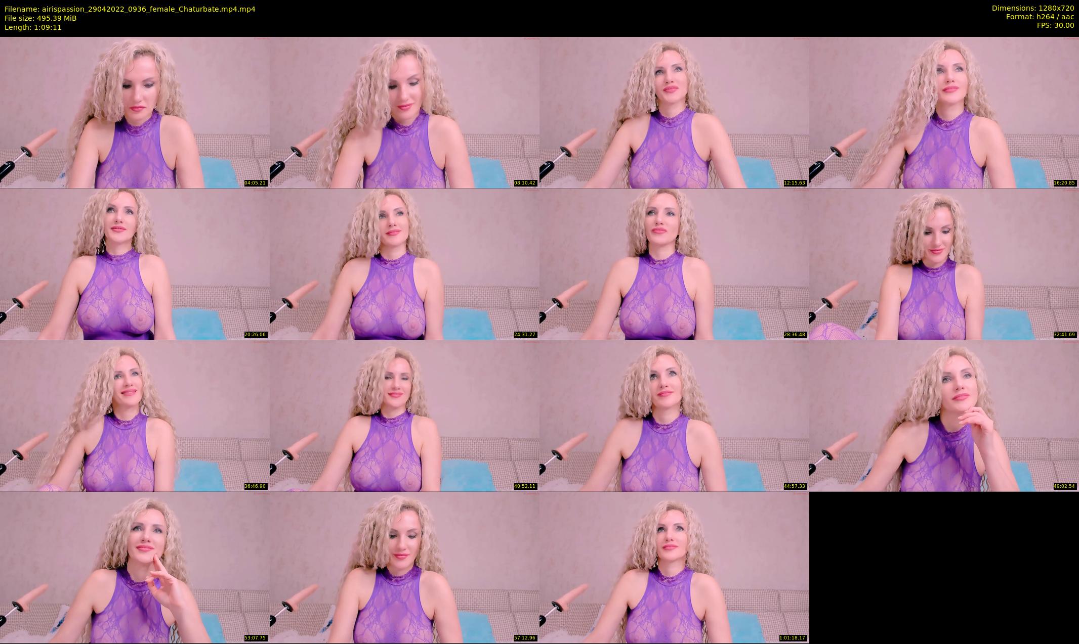 airispassion — 70 minute Chaturbate female cam show recording, 720p, Apr 29, 2022